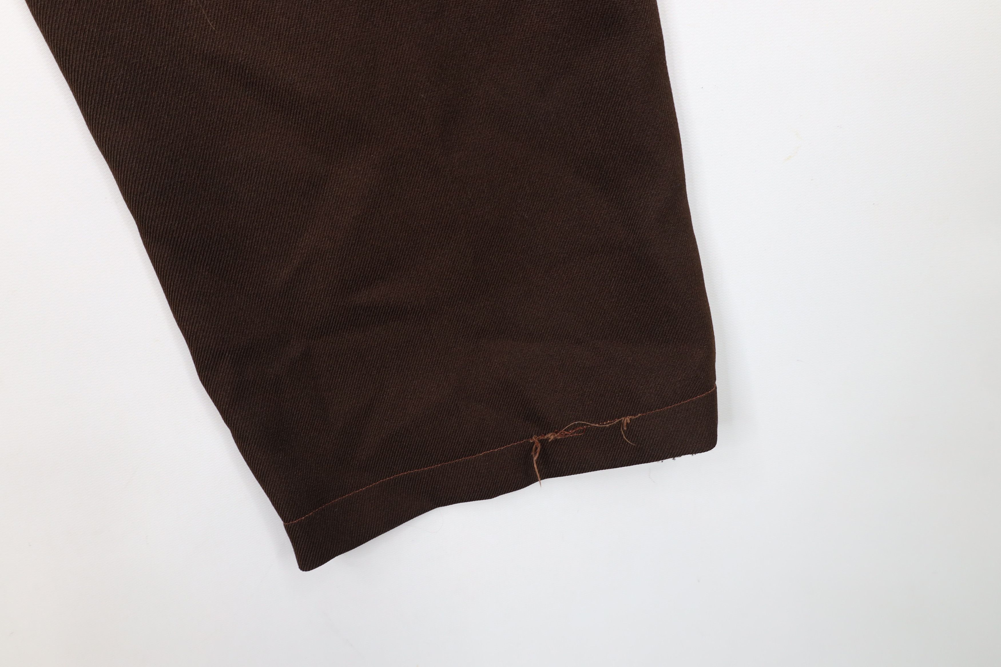 Vintage Vintage 90s Streetwear Wide Leg Chino Pants Brown Polyester Size US 36 / EU 52 - 8 Thumbnail