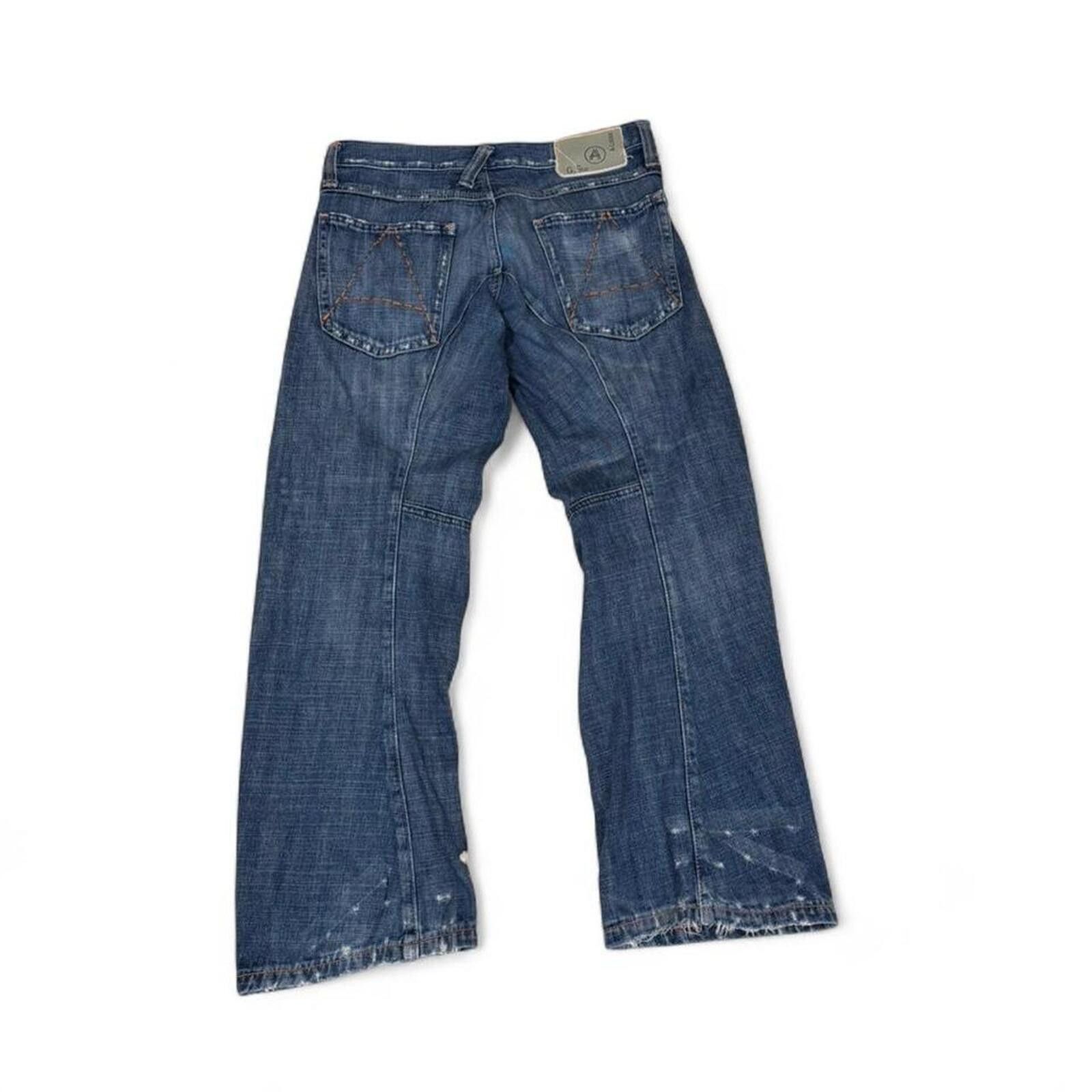 True Religion Y2K style G star raw unique design denim jeans Size 31" - 3 Thumbnail