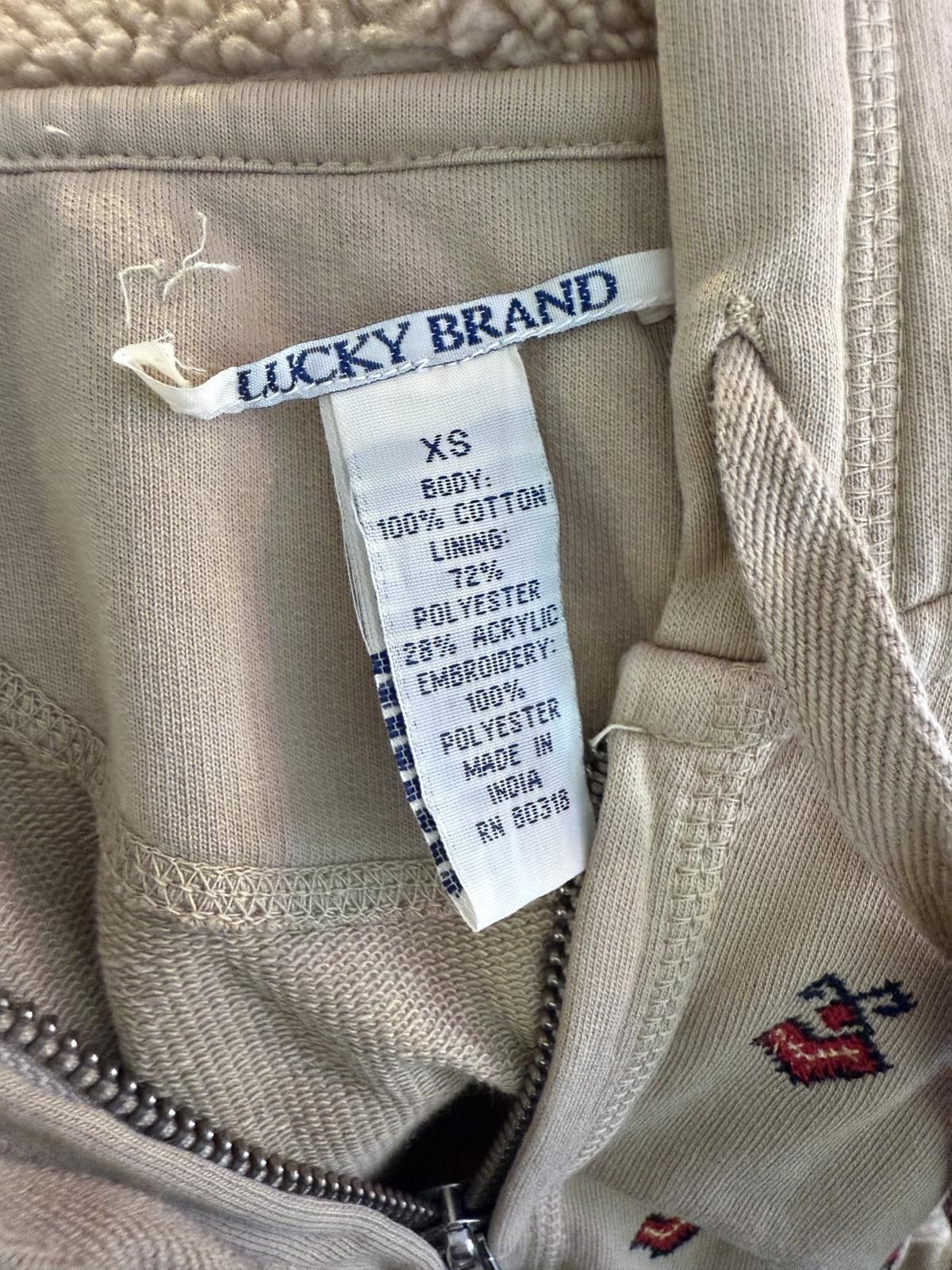 Lucky Brand NWOT Y2K Vintage Sweat Pants & Hoodie Set Size XS / US 0-2 / IT 36-38 - 12 Thumbnail