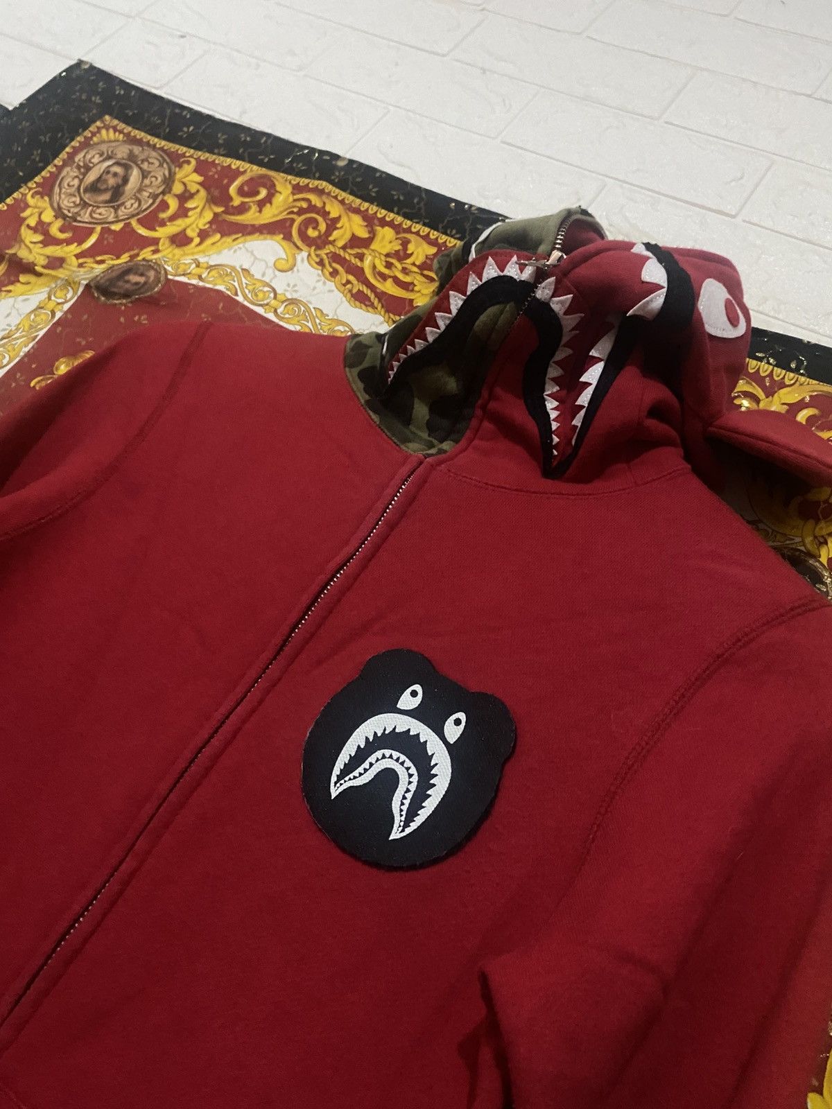 Bape Bape x Medicom toy Be@rbrick shark full zip hoodie Size XS / US 0-2 / IT 36-38 - 2 Thumbnail
