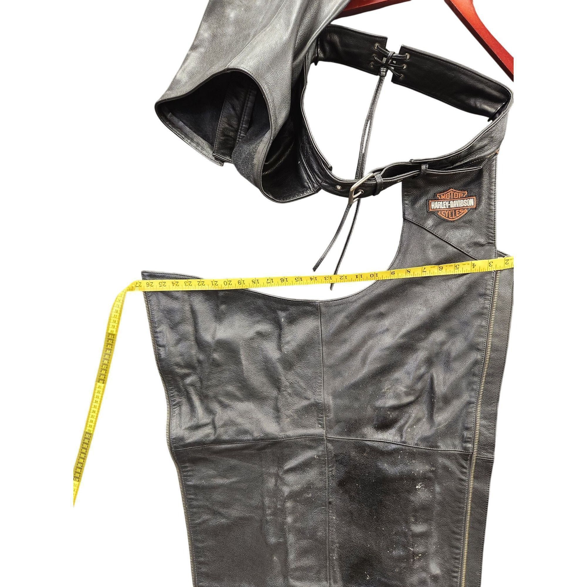 Harley Davidson Harley-Davidson Leather Motorcycle Riding Chaps Black Men’s Size US M / EU 48-50 / 2 - 14 Thumbnail