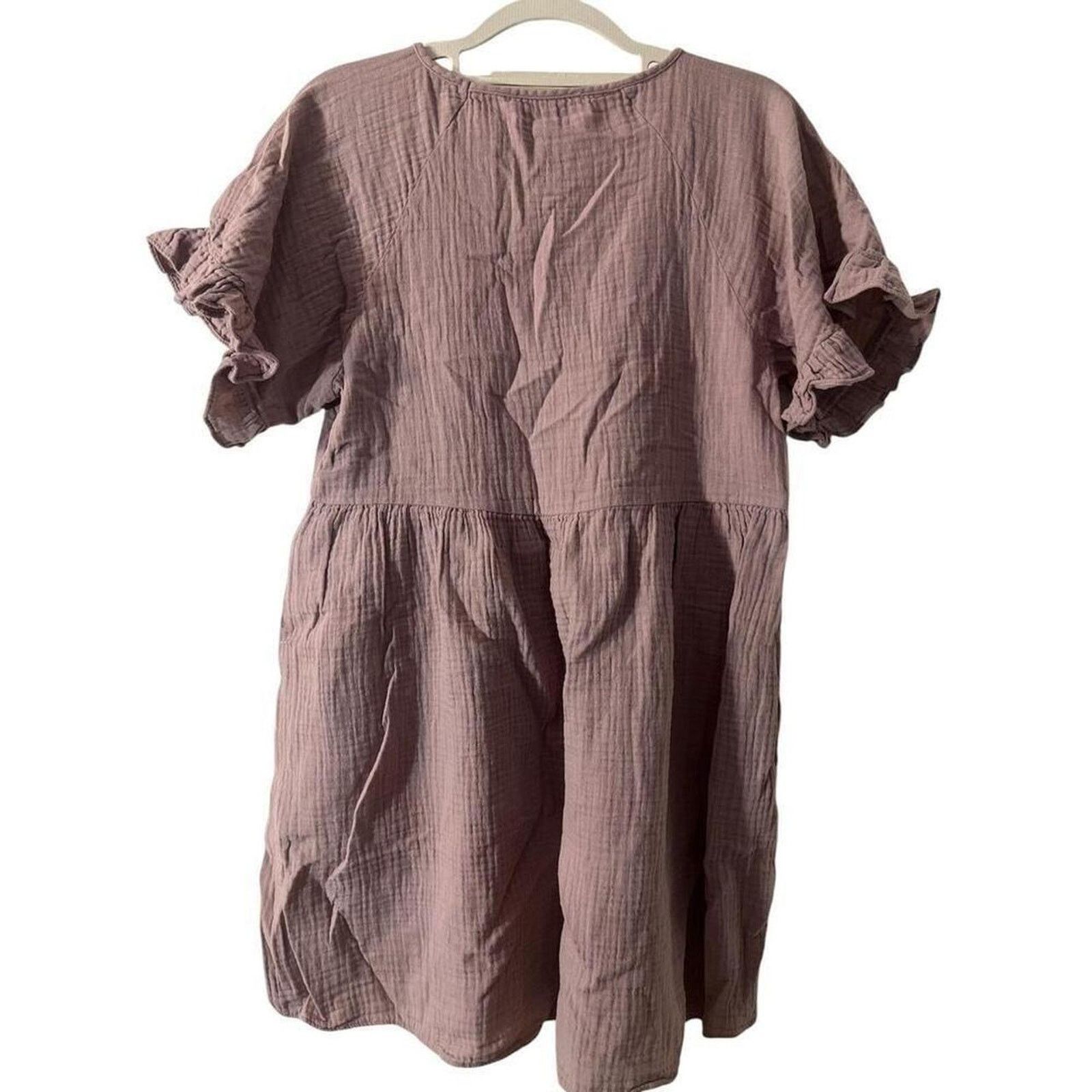 Other Madewell mauve crinkle babydoll dress Size M / US 6-8 / IT 42-44 - 2 Thumbnail