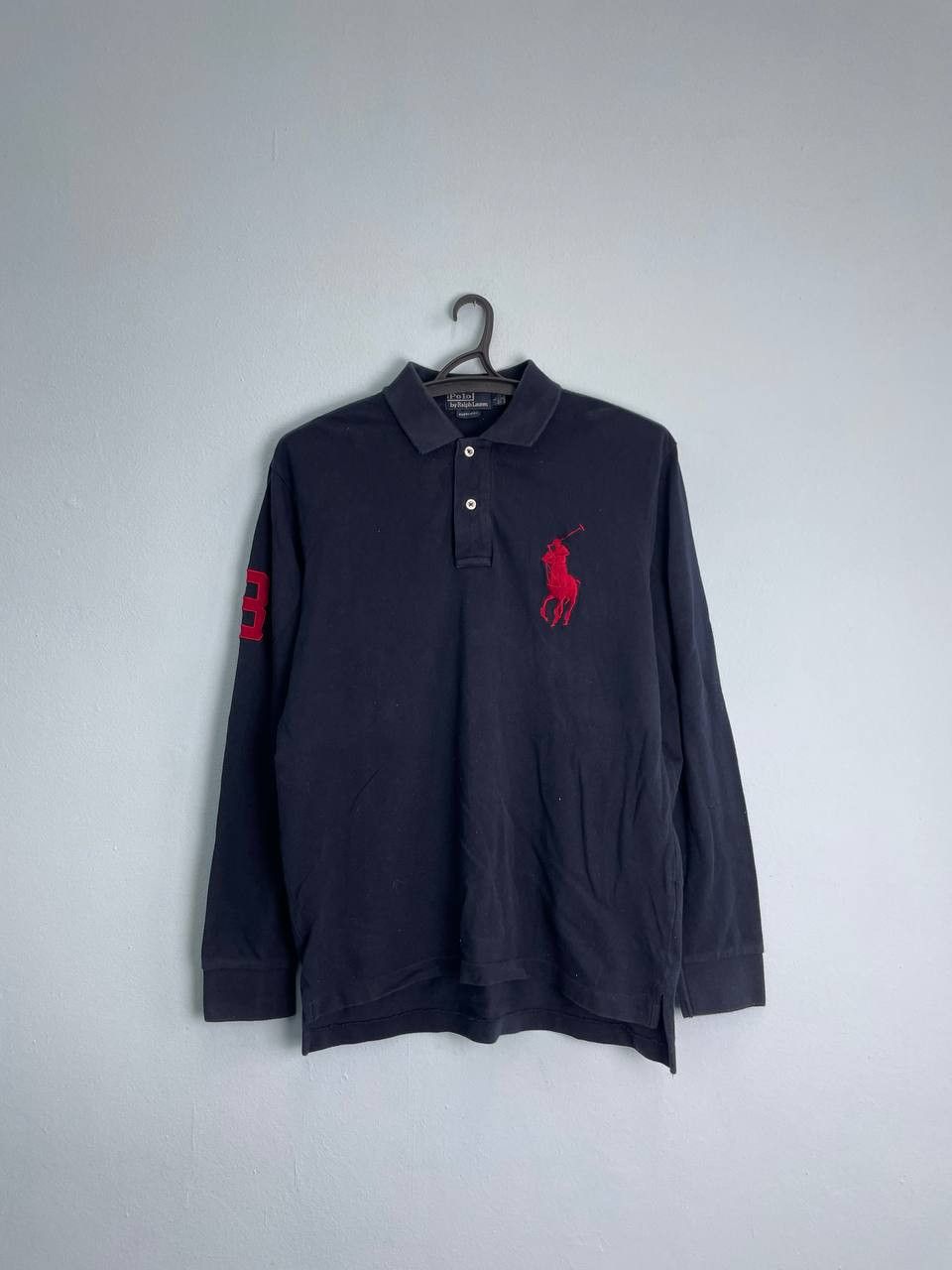 Polo Ralph Lauren × Vintage Polo Ralph Lauren rugby long sleeve shirt vintage big Pony Size US L / EU 52-54 / 3 - 1 Thumbnail