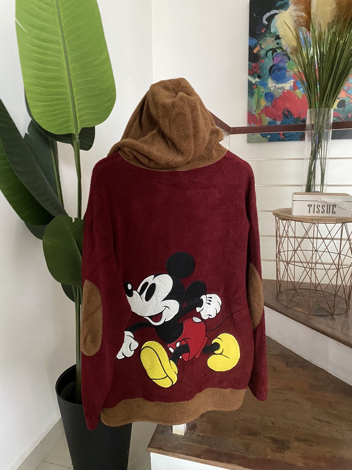 Mickey Mouse × Vintage Vintage Mickey Mouse Big logo oversized Sherpa Hoodie Size US L / EU 52-54 / 3 - 2 Thumbnail
