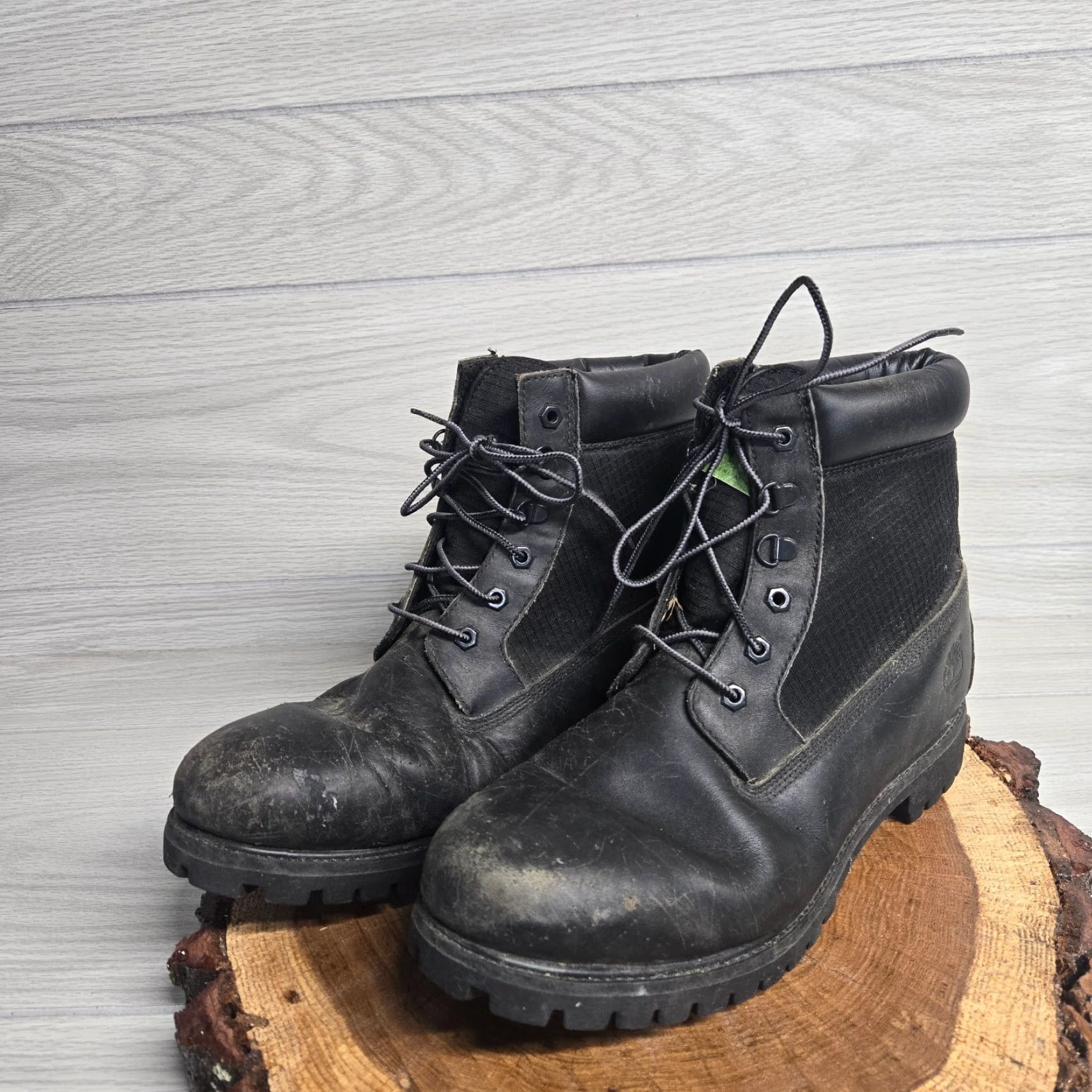 Timberland Timberland Solid Black Combat Boots Adult Men's Size 11.5 M Size US 11.5 / EU 44-45 - 2 Thumbnail