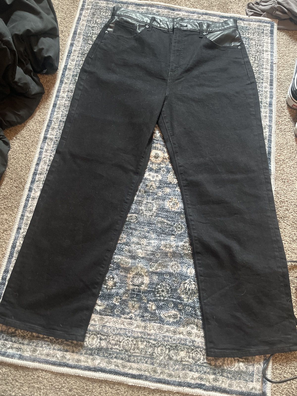 Other leather waistband denim Size US 33 - 4 Thumbnail