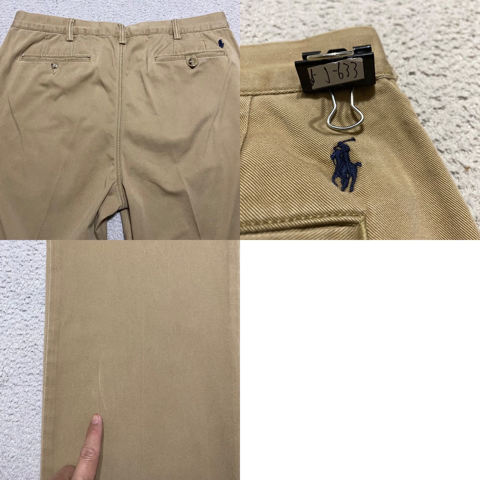 Polo Ralph Lauren Polo Ralph Lauren Pants Mens 36x34 Beige Chino 100% Cotton Straight Mid Rise Size US M / EU 48-50 / 2 - 9 Thumbnail