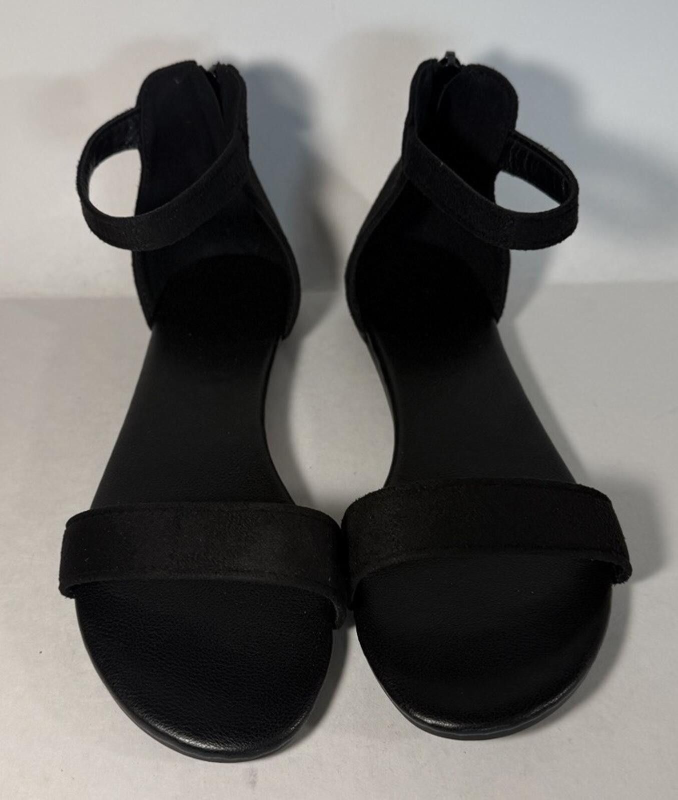 The Unbranded Brand Unbranded Flat Sandal Open Toe Ankle Strap Heel Zipper Size US 6.5 / IT 36.5 - 1 Thumbnail