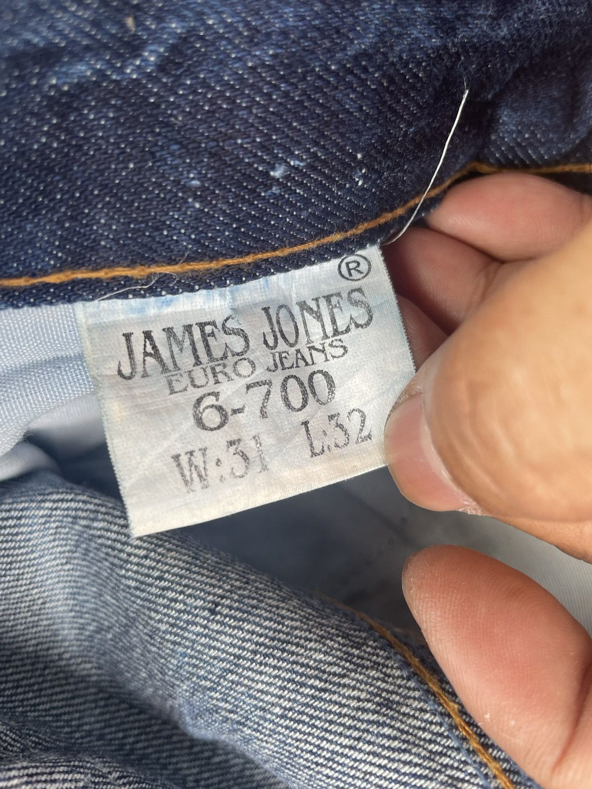 Japanese Brand James Jones Euro Denim Size US 33 - 16 Thumbnail