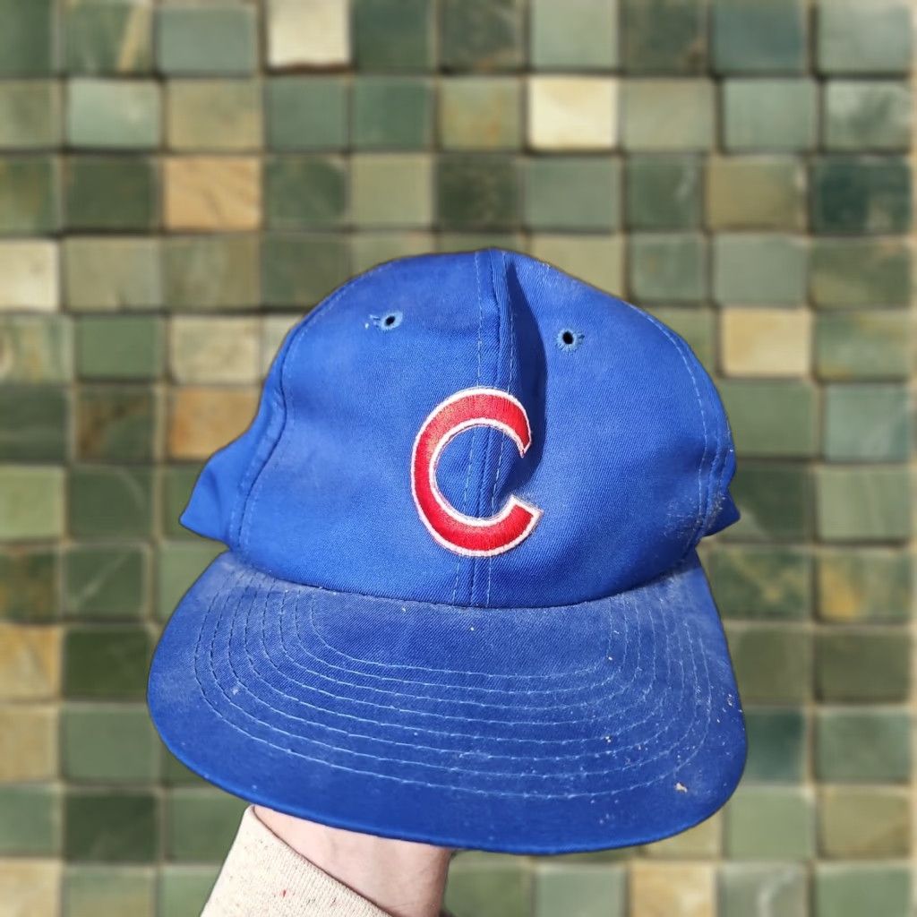 Sports Specialties VINTAGE Chicago Cubs Hat Cap Sports Specialties Snapback One Size Men Blue Boys? Size ONE SIZE - 1 Thumbnail