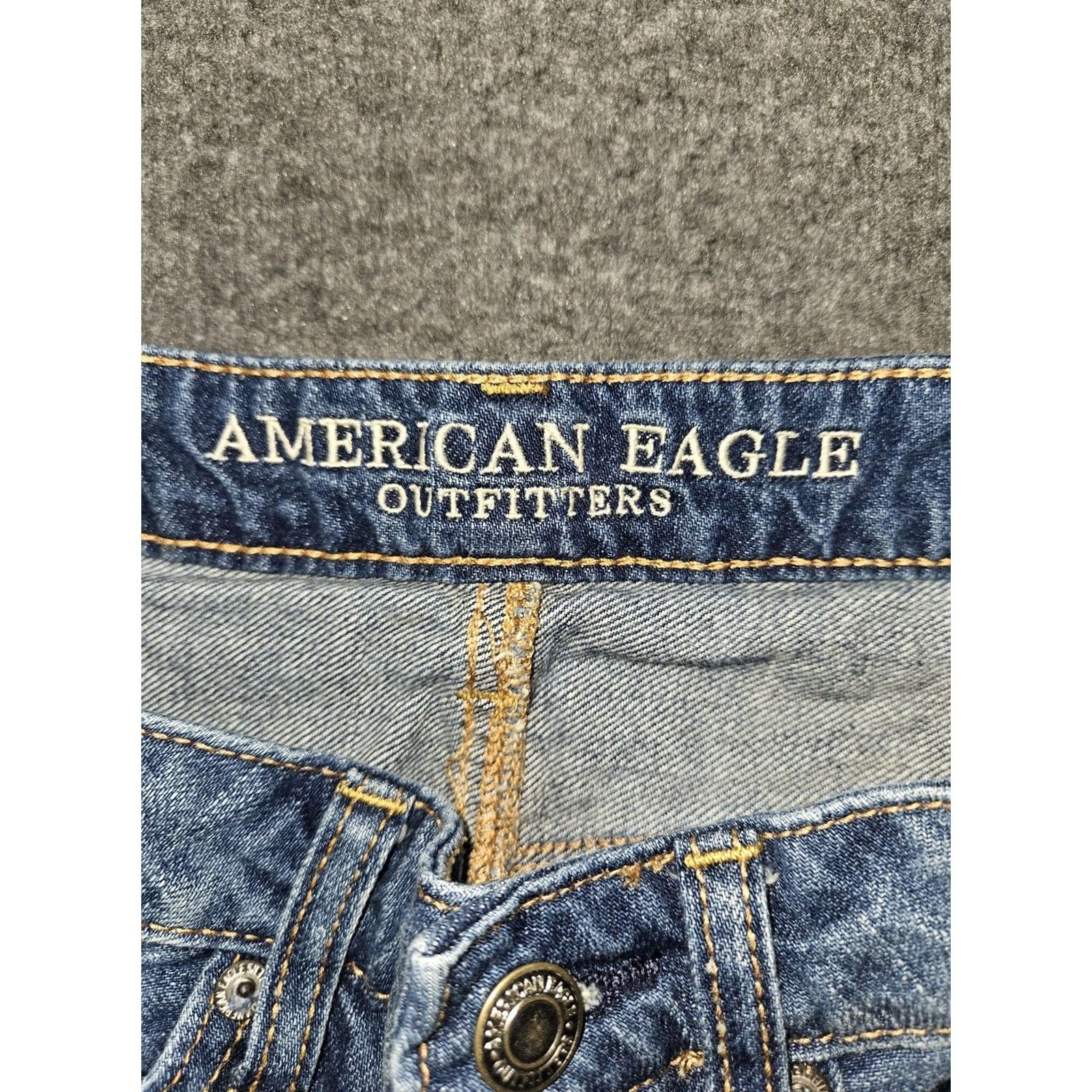 American Eagle Outfitters American Eagle Skirt Womens 2 Denim Hi-Rise Festival Mini Distressed Raw Hem Size 26" / US 2 / IT 38 - 2 Thumbnail