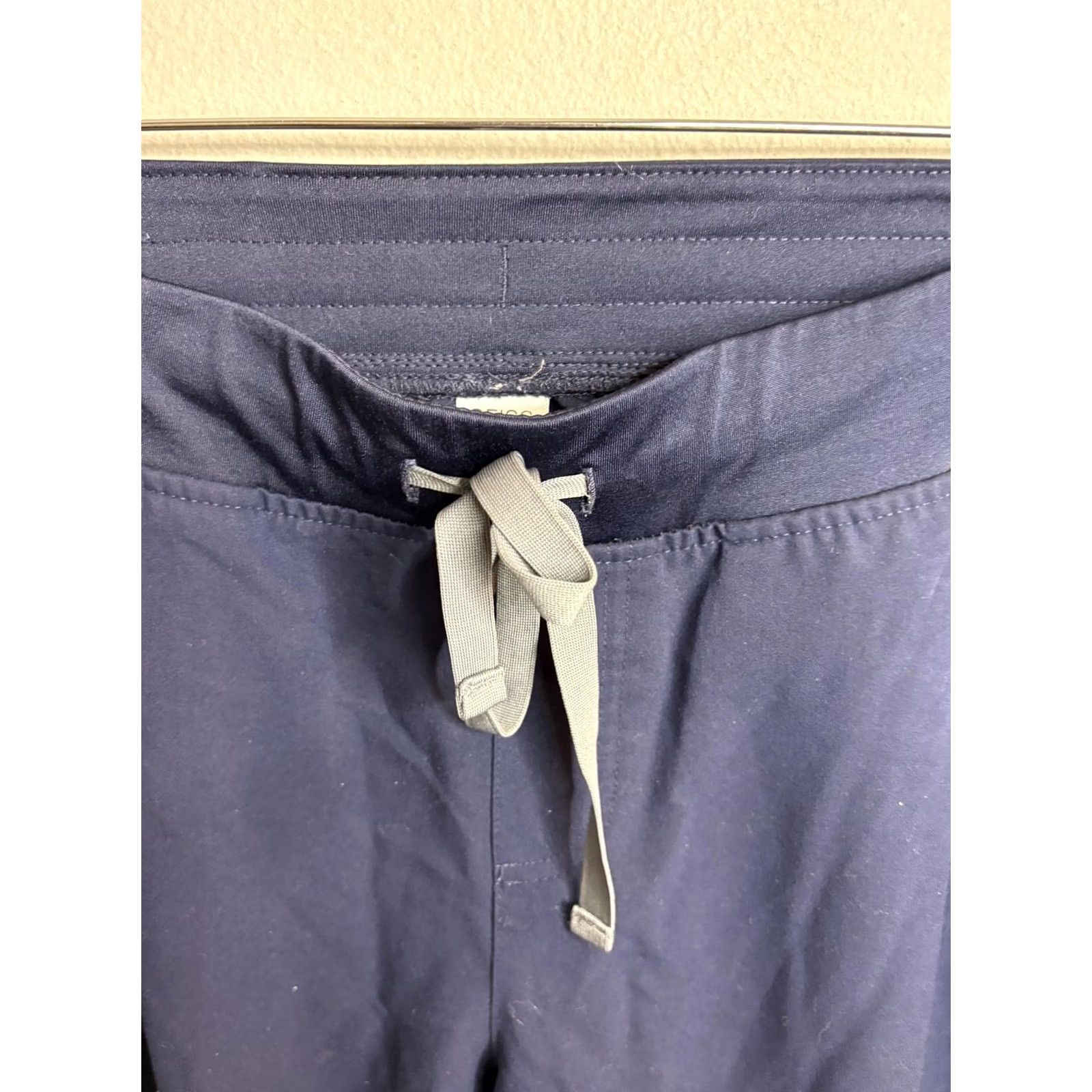 Vintage FIGS Technical Jogger Pants Mens Medium Navy Blue Drawstring Zip Pockets Size 32" / US 10 / IT 46 - 3 Thumbnail