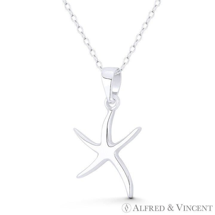 Other Starfish Ocean Sealife Charm Pendant in .925 Sterling Silver Size ONE SIZE - 1 Preview