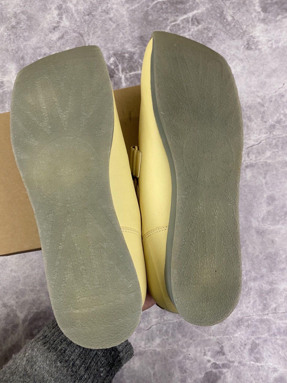 Eckhaus Latta Ugg X Eghaus Latta Square Toe Yellow Leather LowTop Sneakers Size US 11.5 / EU 44-45 - 7 Thumbnail