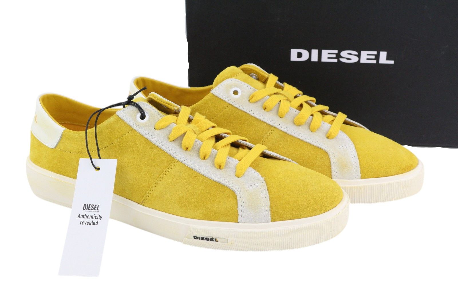 Diesel S-Mydori Lc Mens Sneakers EU44 Yellow Suede Leather 40953 Size US 11 / EU 44 - 1 Thumbnail