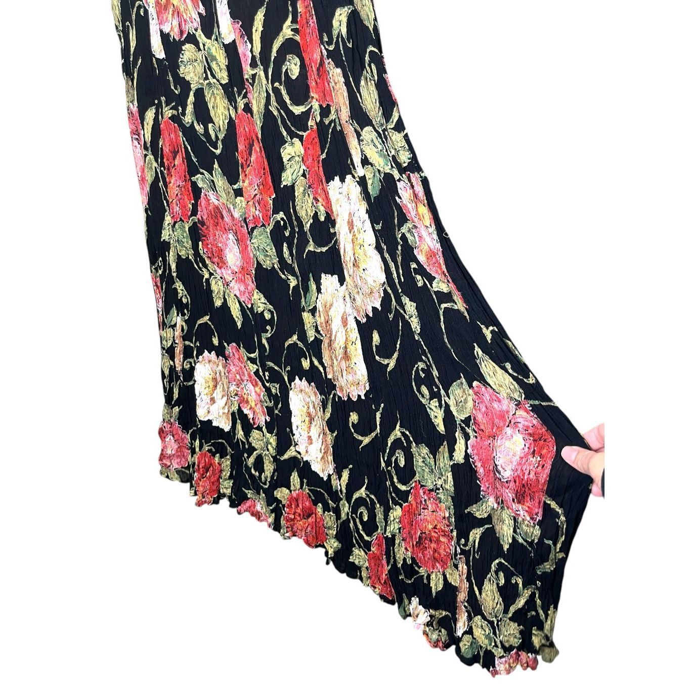 Other Vintage Nostalgia 90s Floral Print Midi Dress Size M Size M / US 6-8 / IT 42-44 - 3 Thumbnail