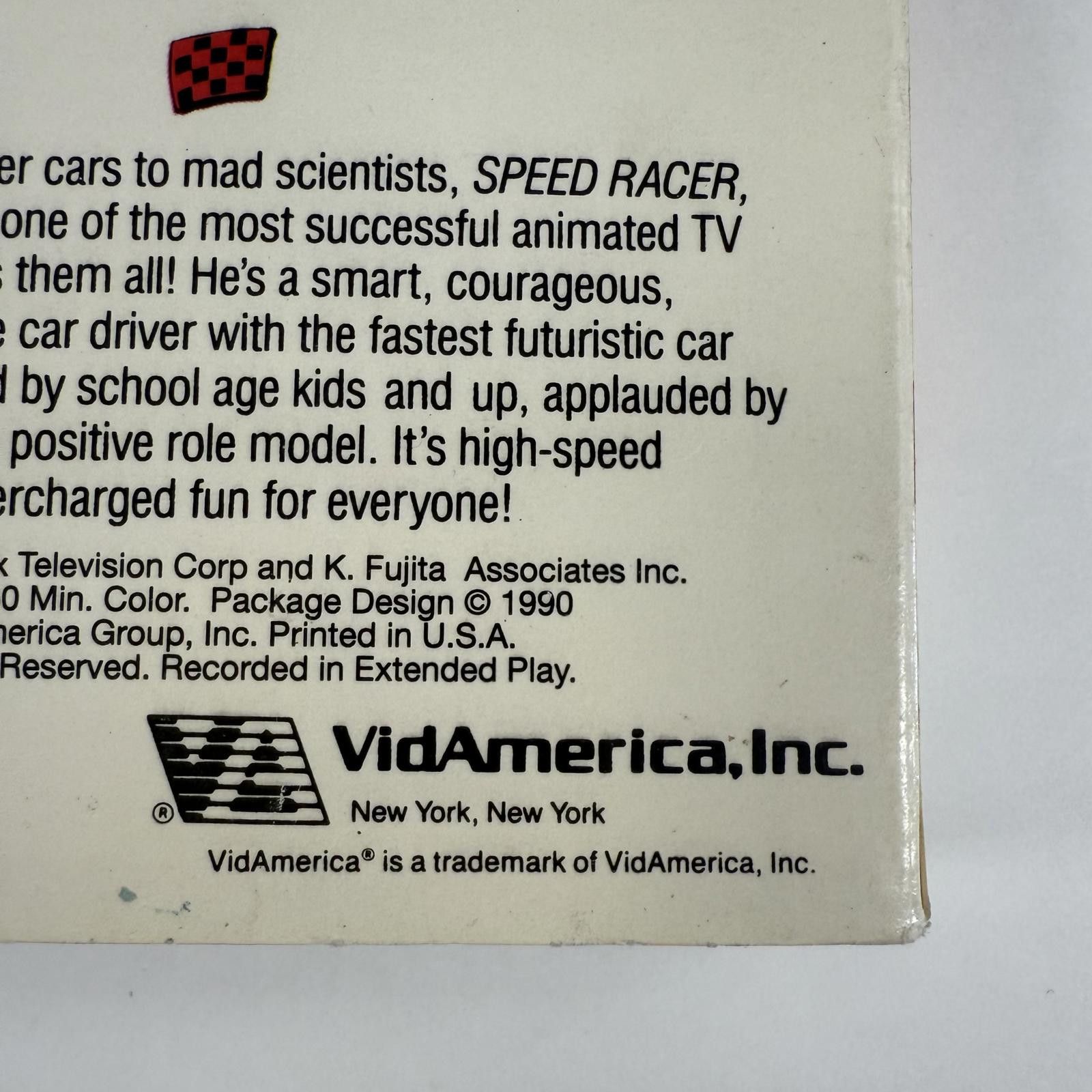 Designer Vtg Speed Racer Challenge of the Masked Racer VHS 1990 Tape Size ONE SIZE - 5 Thumbnail