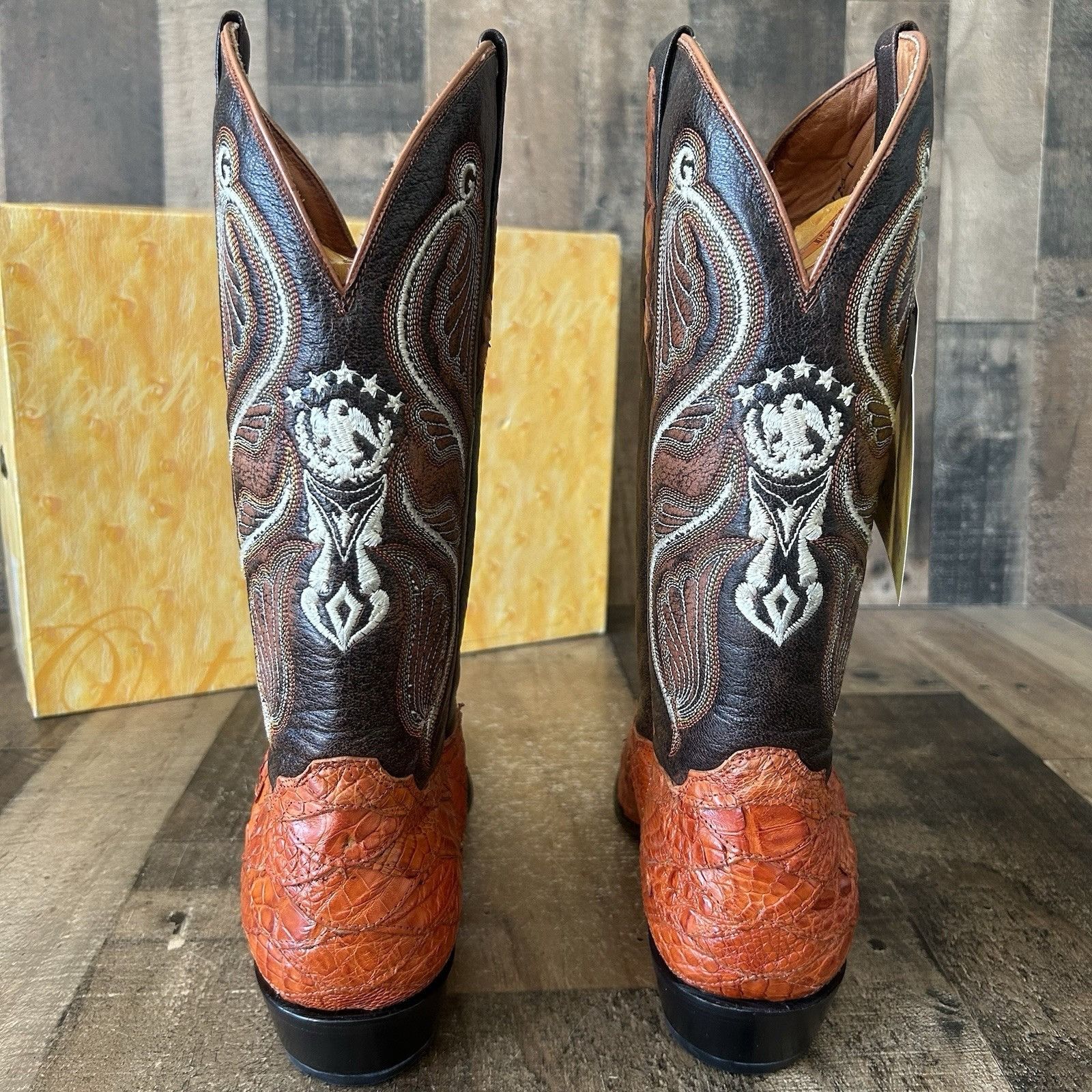 Vintage El General Caiman Western Cowboy Boots Mens 11 Size US 11 / EU 44 - 10 Thumbnail