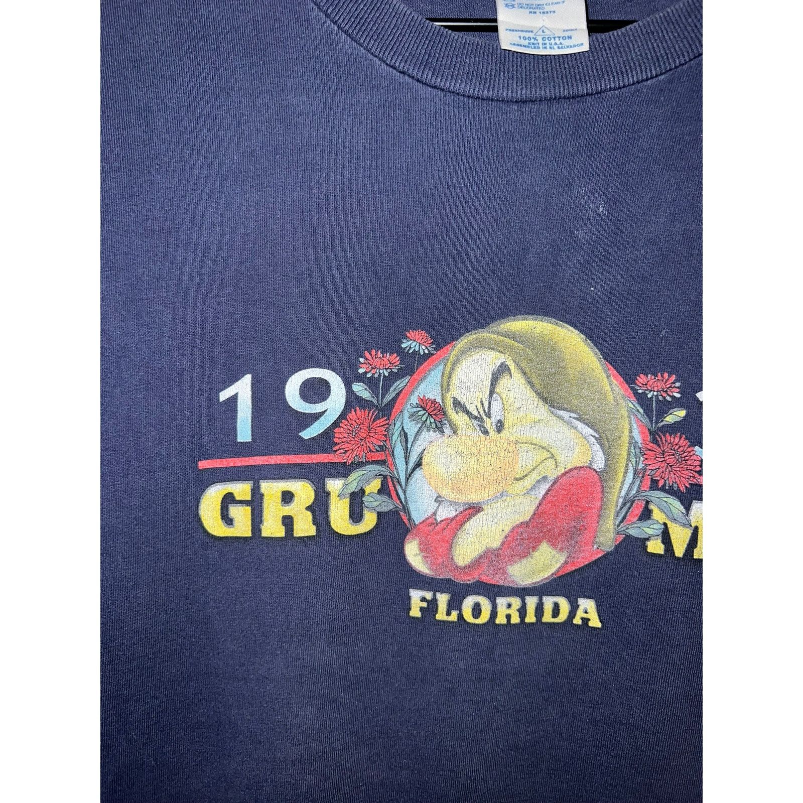 Disney Y2K Disney Florida Grumpy Character Profile Blue Shirt 2000s Size US L / EU 52-54 / 3 - 2 Thumbnail