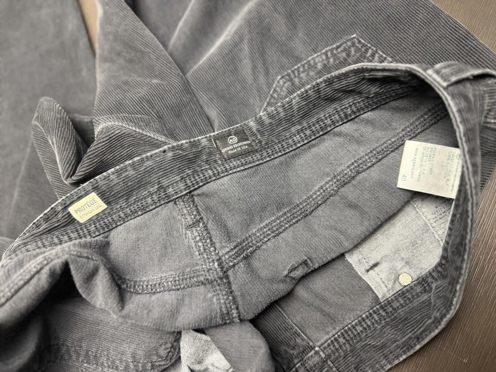 AG Adriano Goldschmied AG Adriano Goldschmied Corduroy Pants Men’s Gray 40x29 2 Size US 40 / EU 56 - 8 Thumbnail