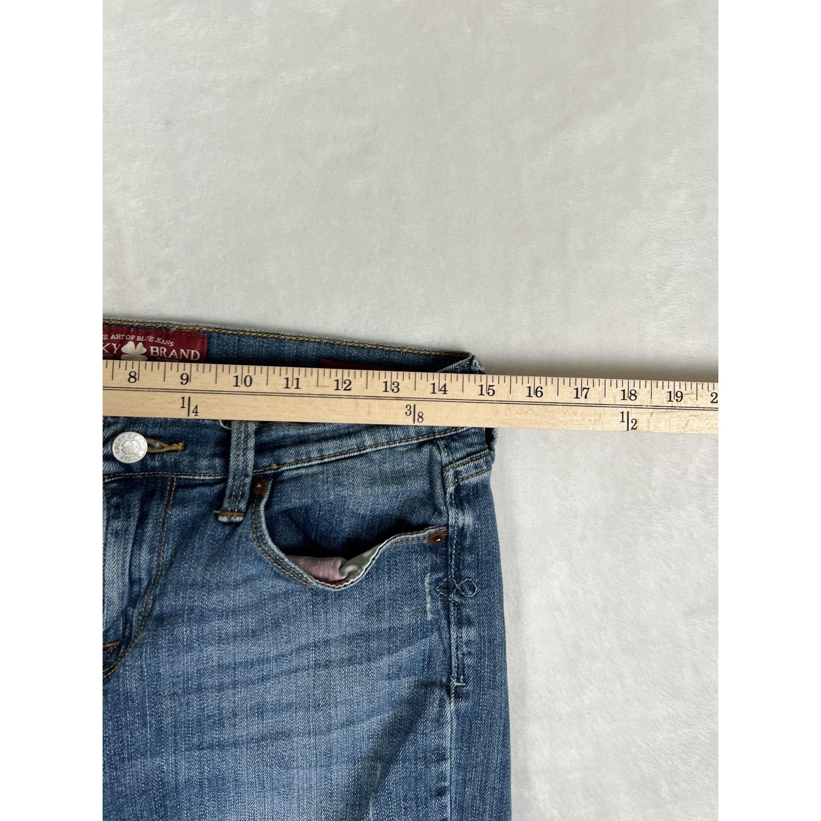 Lucky Brand Lucky Brand Jeans Womens 8 29 Blue Sofia Straight Denim Medi Size 29" - 6 Thumbnail