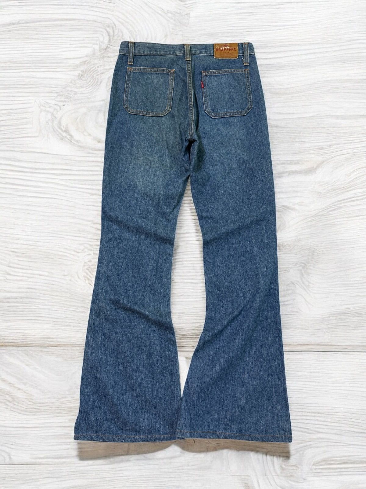 Japanese Brand Flared BRAPPERS BUSH PANT BELL BOTTOM BOOT CUT DENIM Size US 28 / EU 44 - 2 Thumbnail