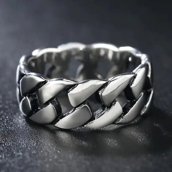 Jewelry Kobashi x ouchi 8MM Cuban Chain Ring ( size 6 to 12 ) Size ONE SIZE - 6 Thumbnail