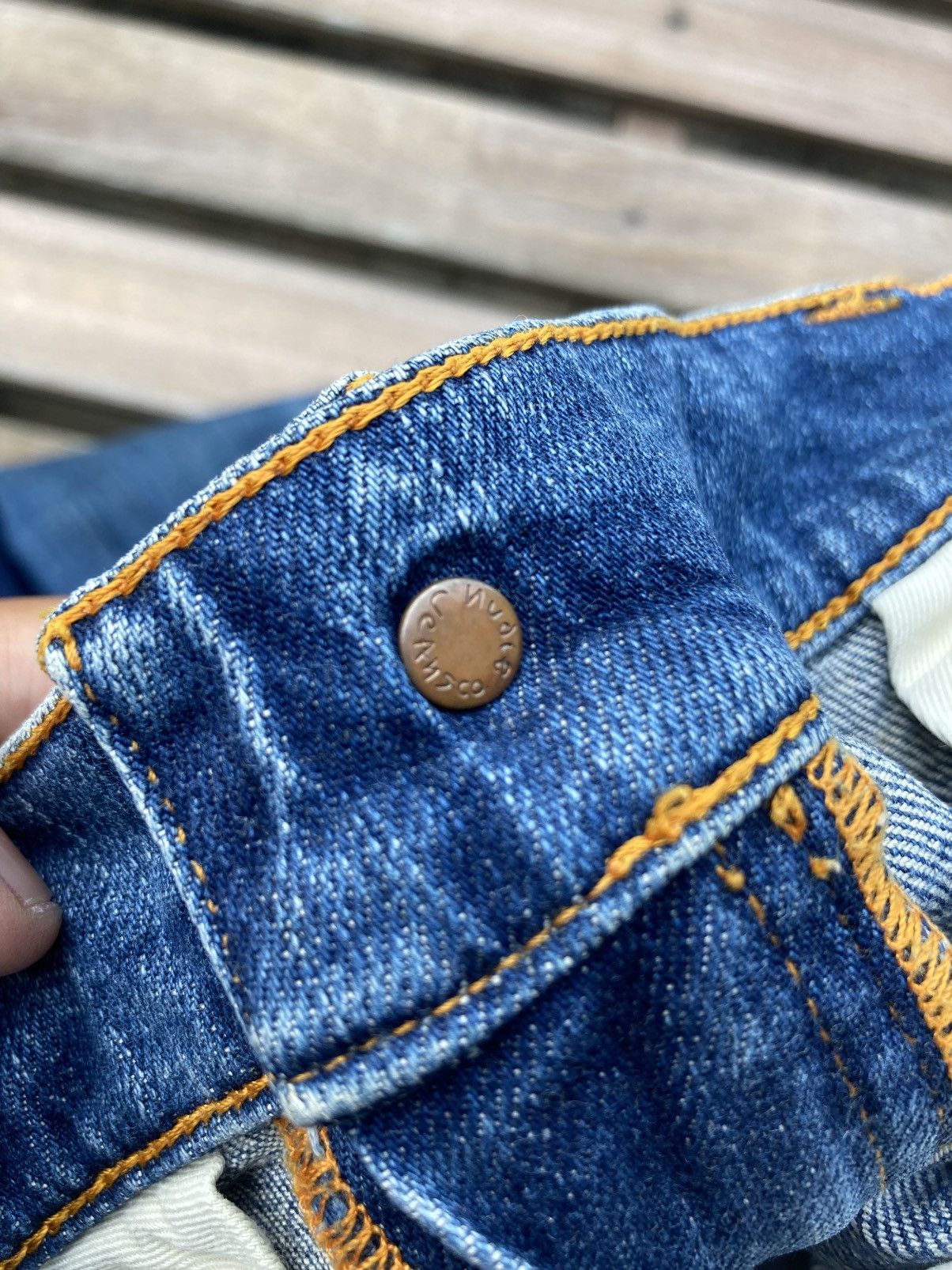 Nudie Jeans Worn Out Nudie Jeans Indigo Blue Seasoned Hige Size US 32 / EU 48 - 13 Thumbnail