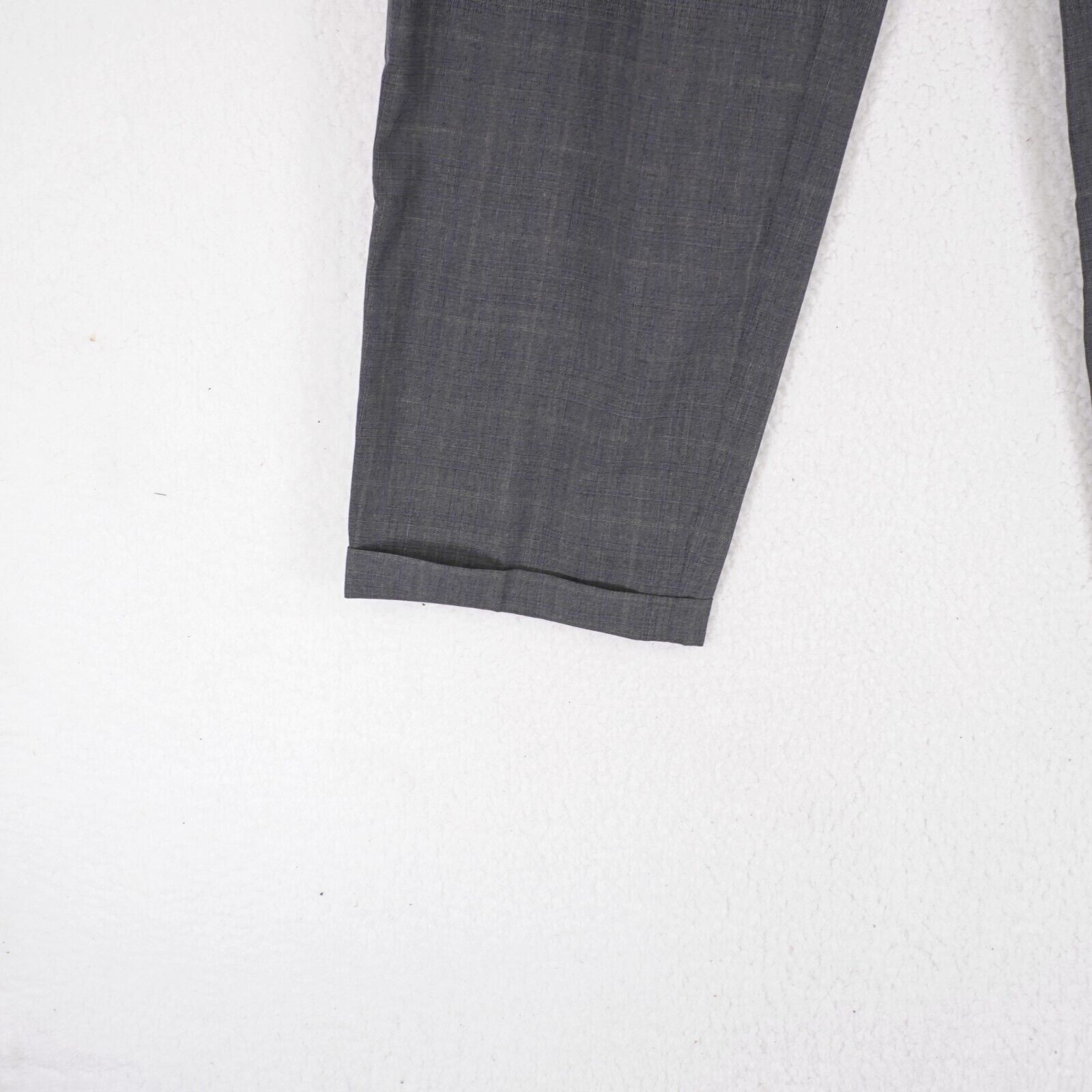 Hugo Boss Hugo Boss Celcius / Omega Wool Gray Blue Tan Check Windowpan Size 42R - 2 Thumbnail