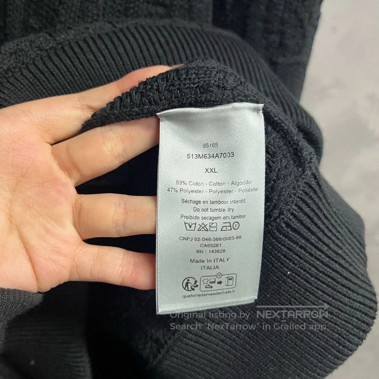 Dior dior black knit crew neck sweater. Size US XXL / EU 58 / 5 - 4 Thumbnail
