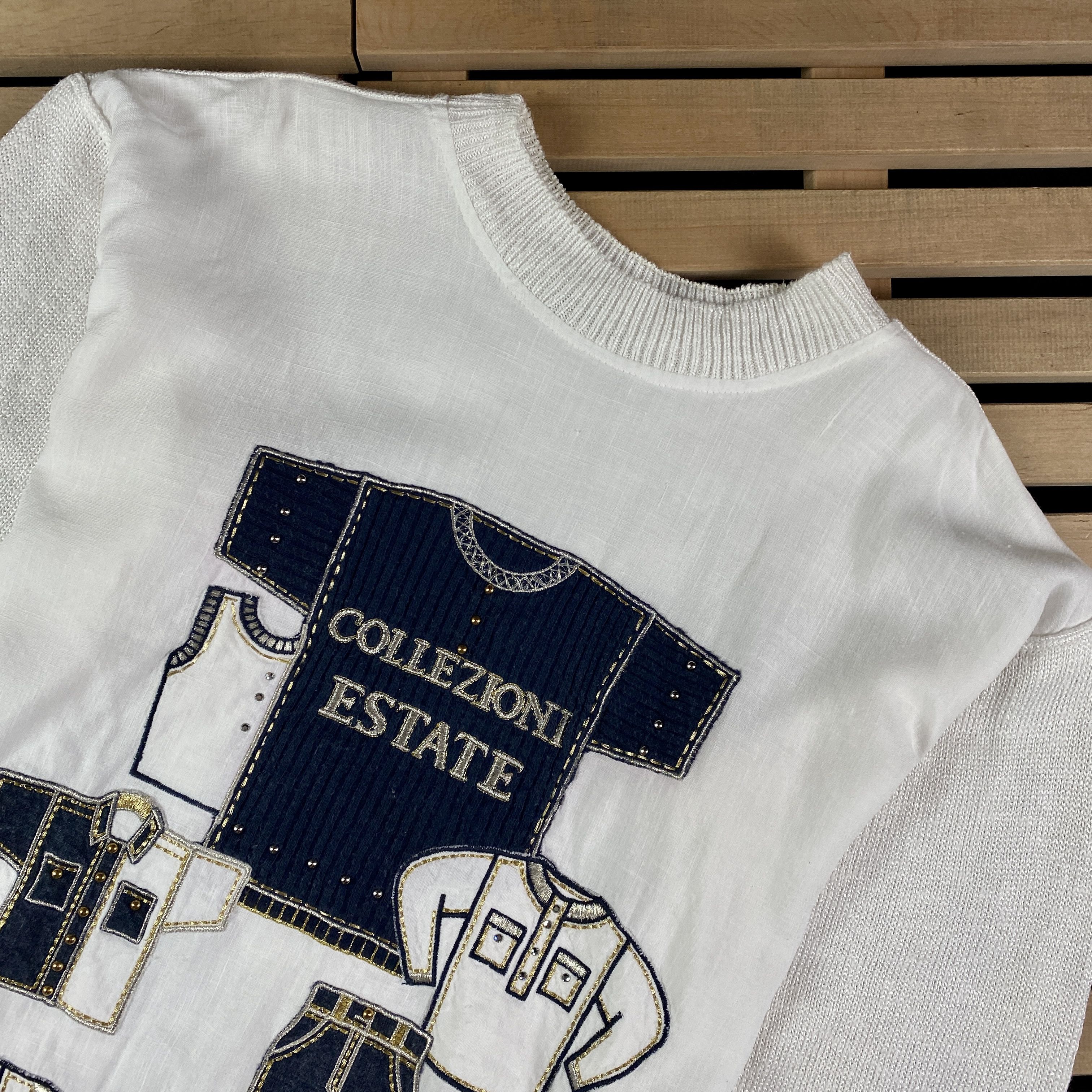 Carlo Colucci Mens Sweatshirt Atenzione by Carlo Colucci Vintage Size XL Size US XL / EU 56 / 4 - 2 Thumbnail