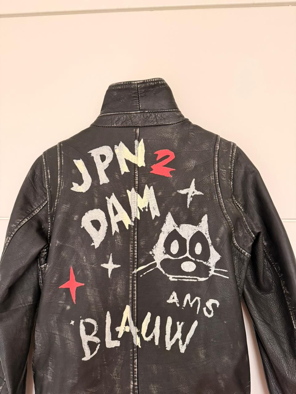Scotch & Soda Archive Piece - Scotch & Soda x Felix the Cat Leather Jacket Size XS / US 0-2 / IT 36-38 - 14 Thumbnail