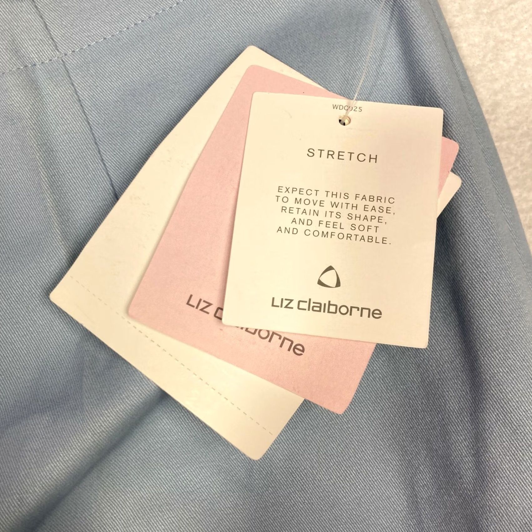 Liz Claiborne Liz Claiborne Womens Blue Stretch Have to Have Michaela Pants NWT Size 6 Size 28" / US 6 / IT 42 - 3 Thumbnail