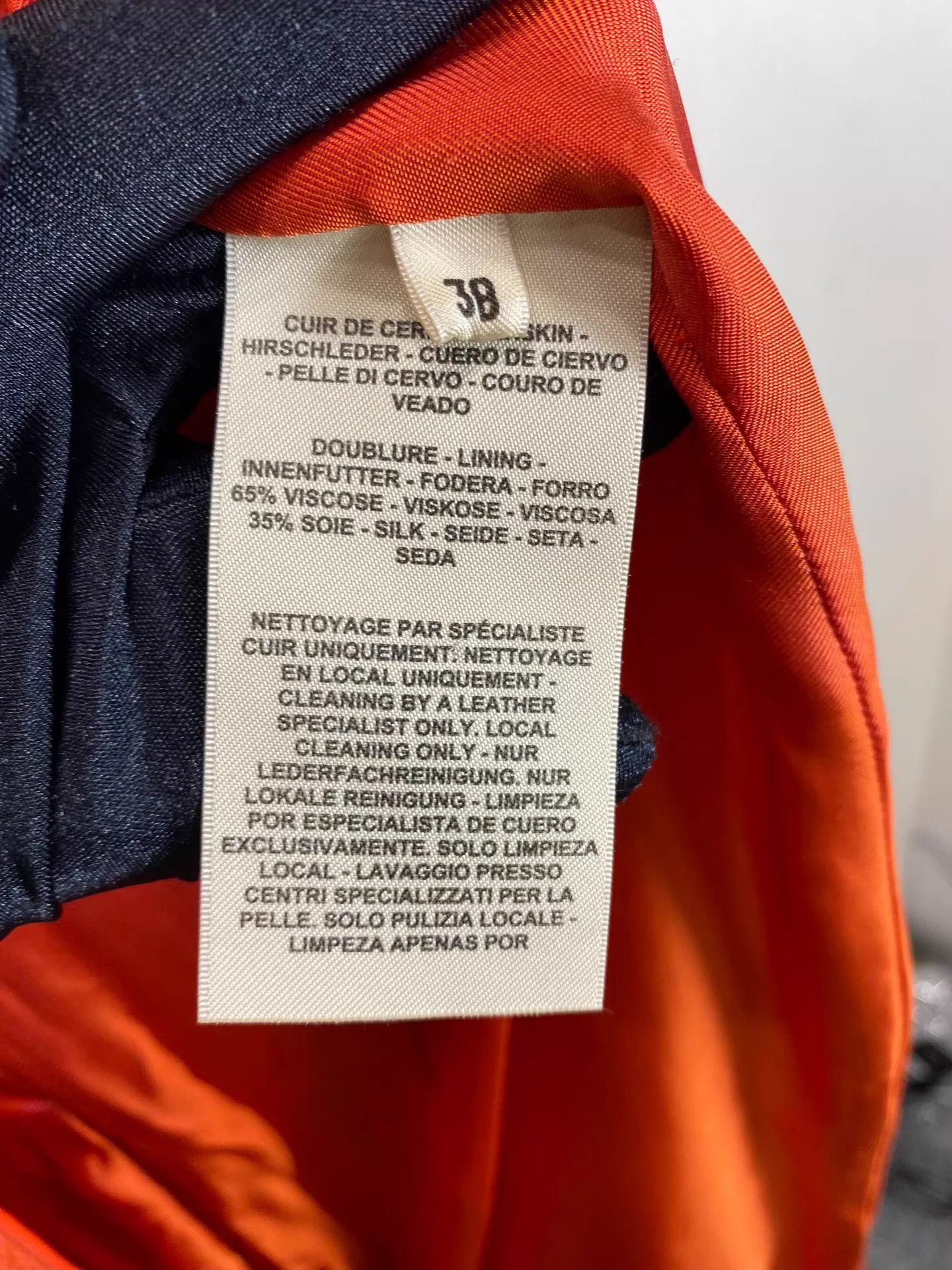 Hermes Hermes Orange V-Neck Suede Vest-Dress 38 NWT Size S / US 4 / IT 40 - 8 Thumbnail