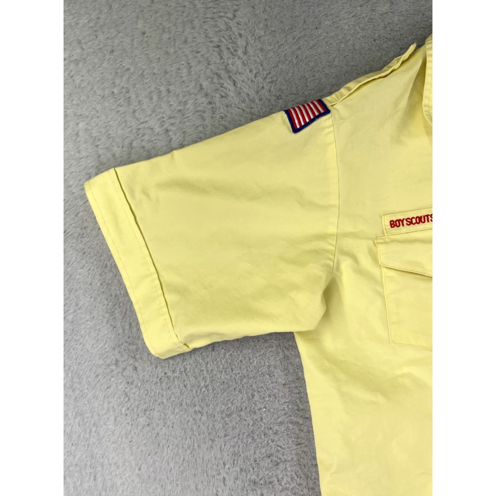 Vintage VINTAGE Boy Scouts of America Shirt Womens 14 Yellow Official Blouse Button Up US Made Womens Size XL / US 12-14 / IT 48-50 - 3 Thumbnail