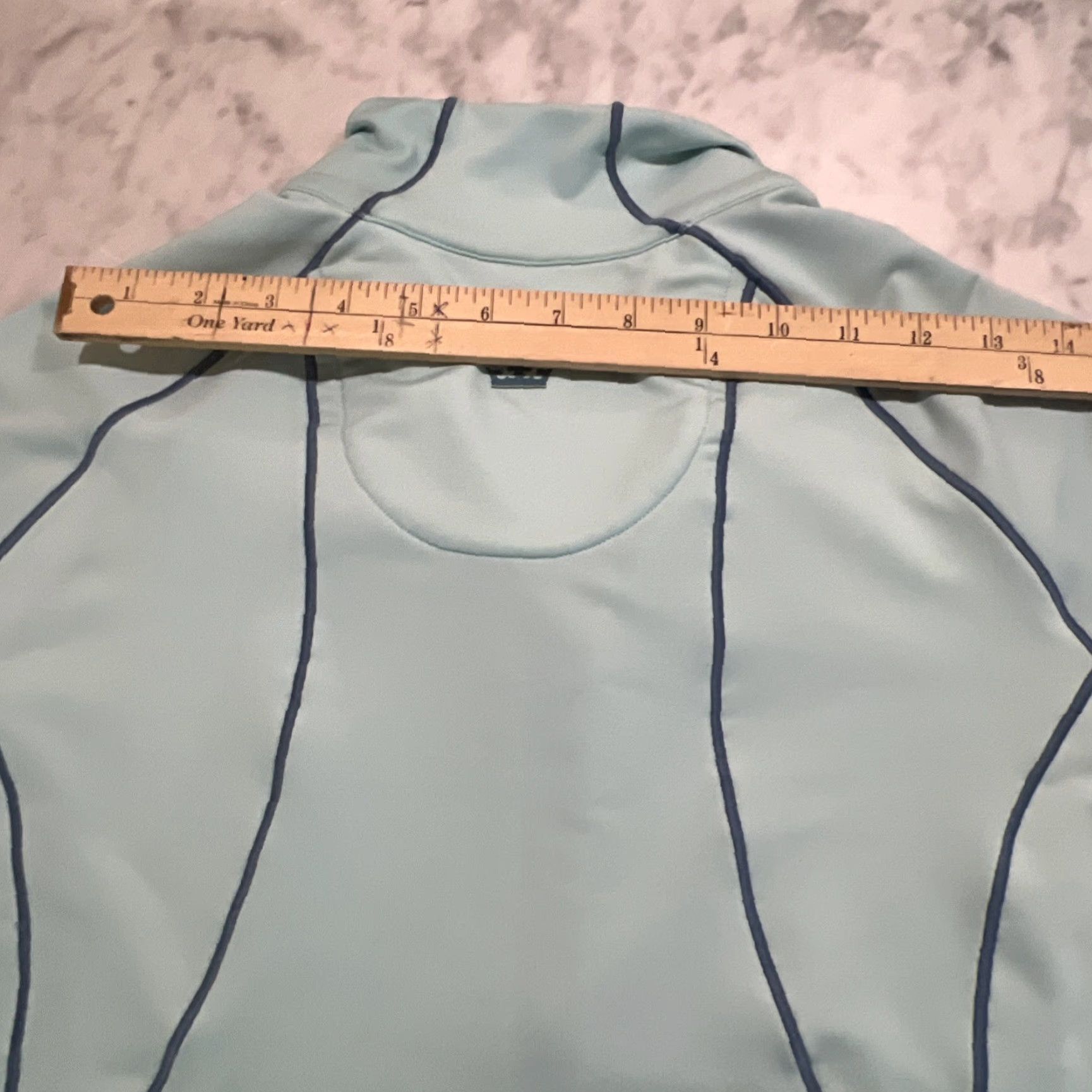 Peter Millar VINTAGE Peter Millar Quarter Zip Shirt Womens Large Light Blue Pockets 90s Event or Theme Mens? Size L / US 10 / IT 46 - 6 Thumbnail