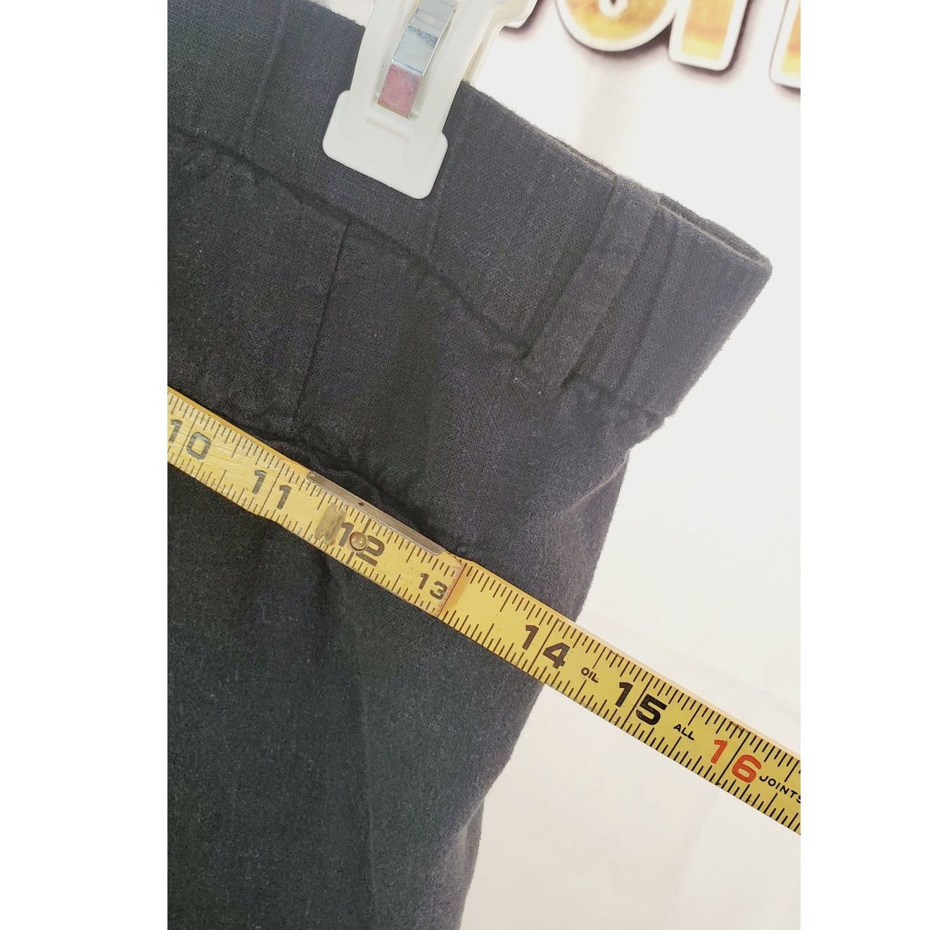 Abercrombie & Fitch Abercrombie & Fitch Black Linen Blend Trouser Pants 27/4 Size 27" / US 4 / IT 40 - 9 Thumbnail