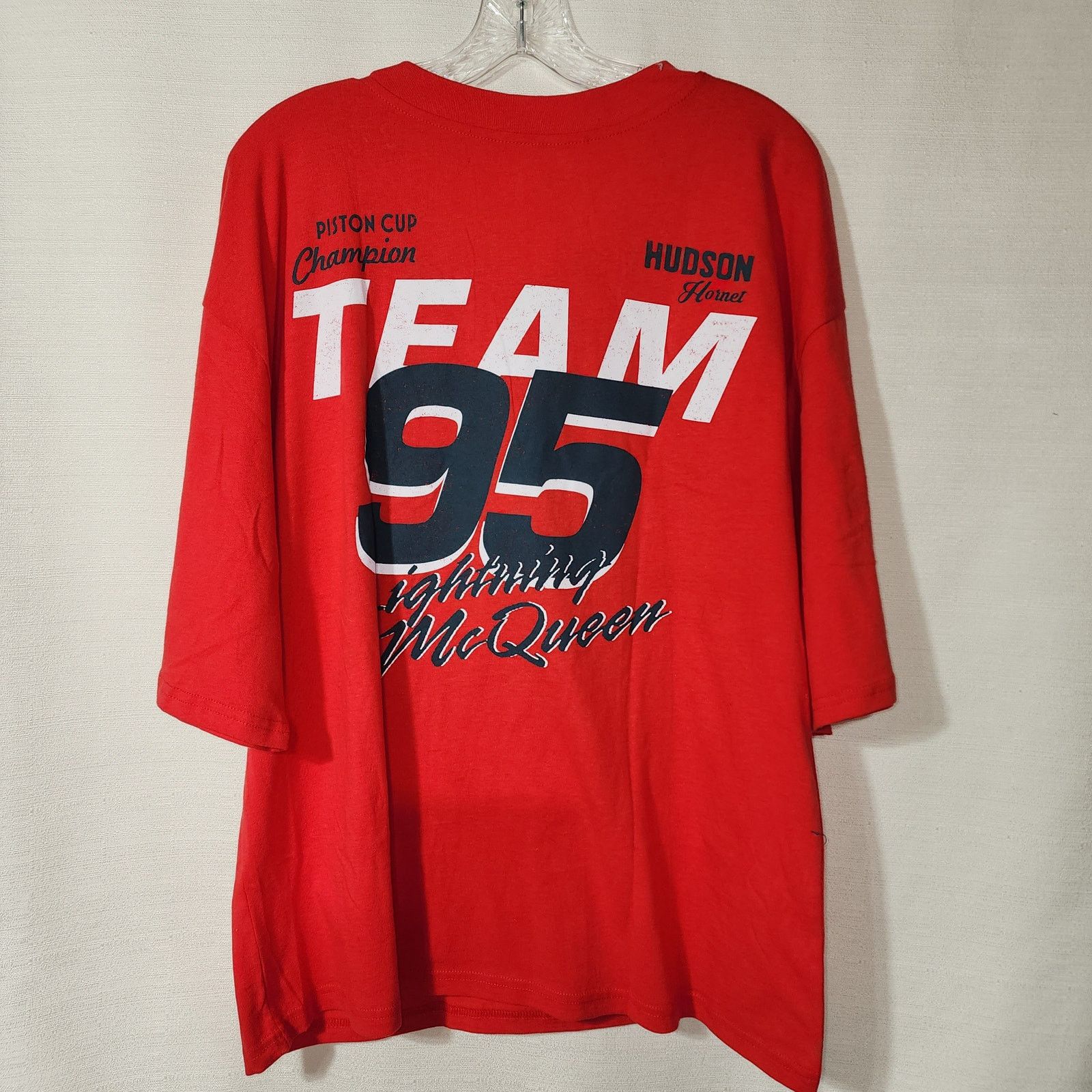 Disney Lighting McQueen women medium red shirt Size US M / EU 48-50 / 2 - 5 Thumbnail