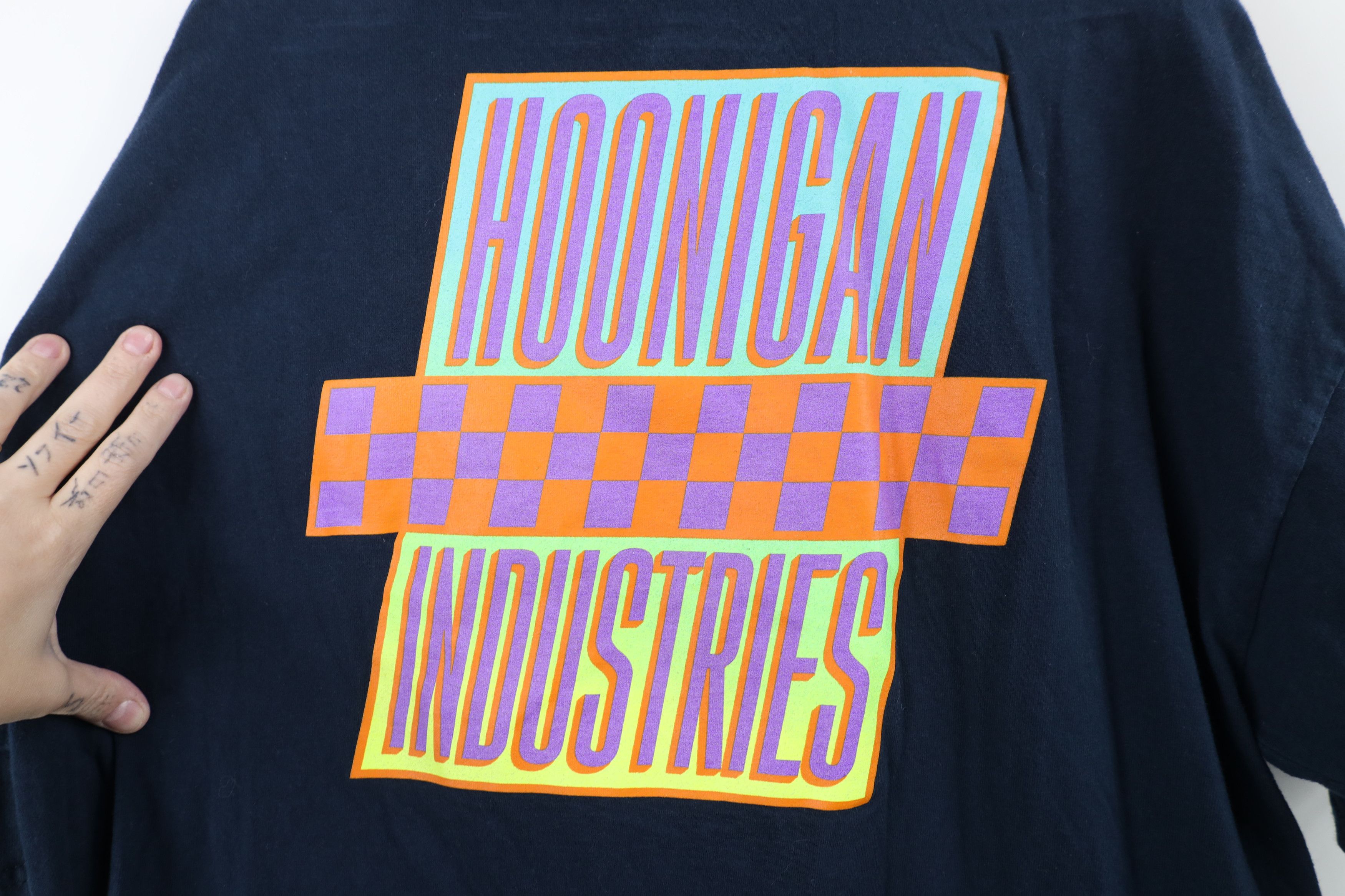 Vintage Hoonigan Industries Spell Ken Block Rally Car Racing T-Shirt Size US XL / EU 56 / 4 - 11 Thumbnail