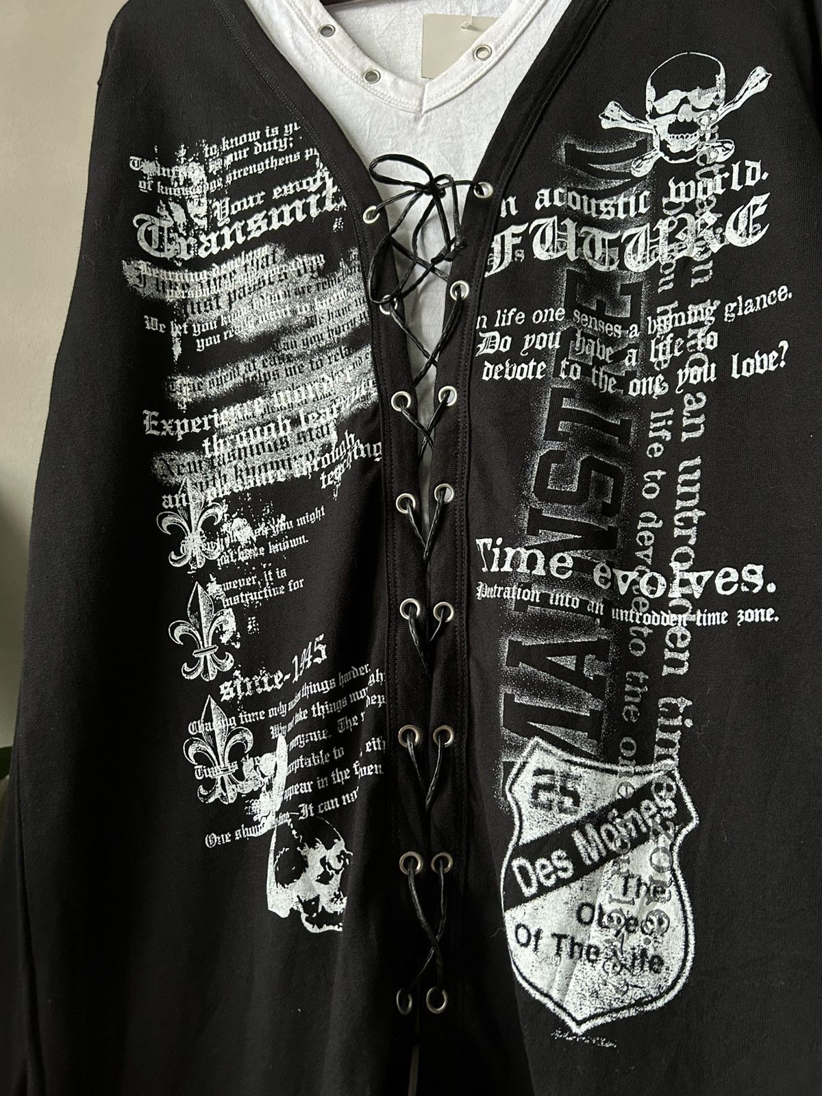 Japanese Brand Y2K Beaumont Lace Long Sleeve Size US L / EU 52-54 / 3 - 6 Thumbnail