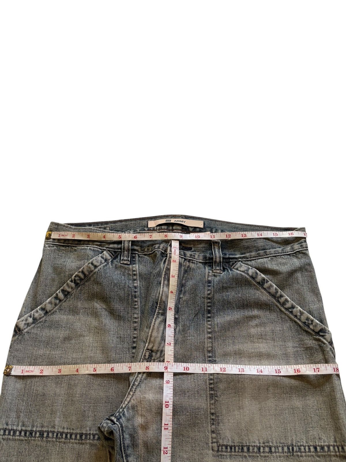 Gap Vintage GAP Rusty Mud Wash Loose Baggy Fatigue Jeans Size US 34 / EU 50 - 11 Thumbnail