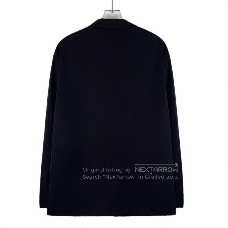 Balenciaga Balenciaga Black logo badge lapel single-breasted long-sle Size XS / US 0-2 / IT 36-38 - 2 Thumbnail