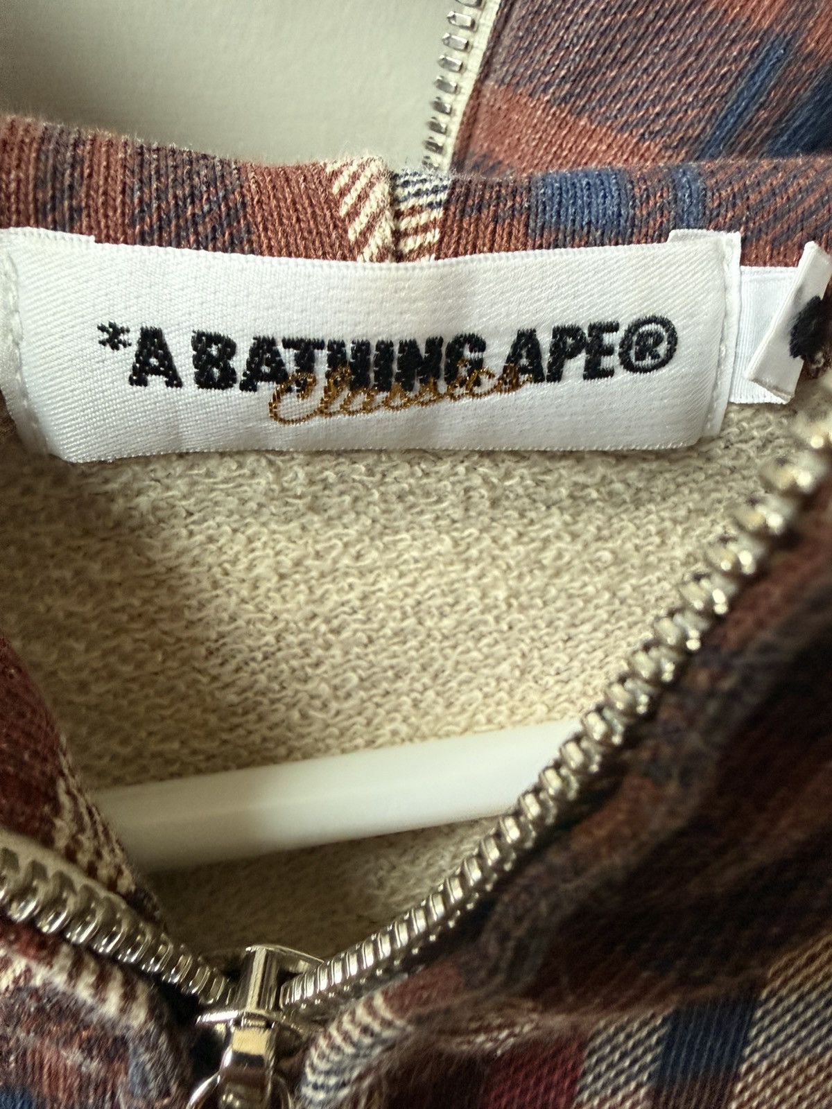 Bape Vintage Y2K Bape Lovegene Check Plaid Fullzip Hoodie Size US M / EU 48-50 / 2 - 2 Thumbnail
