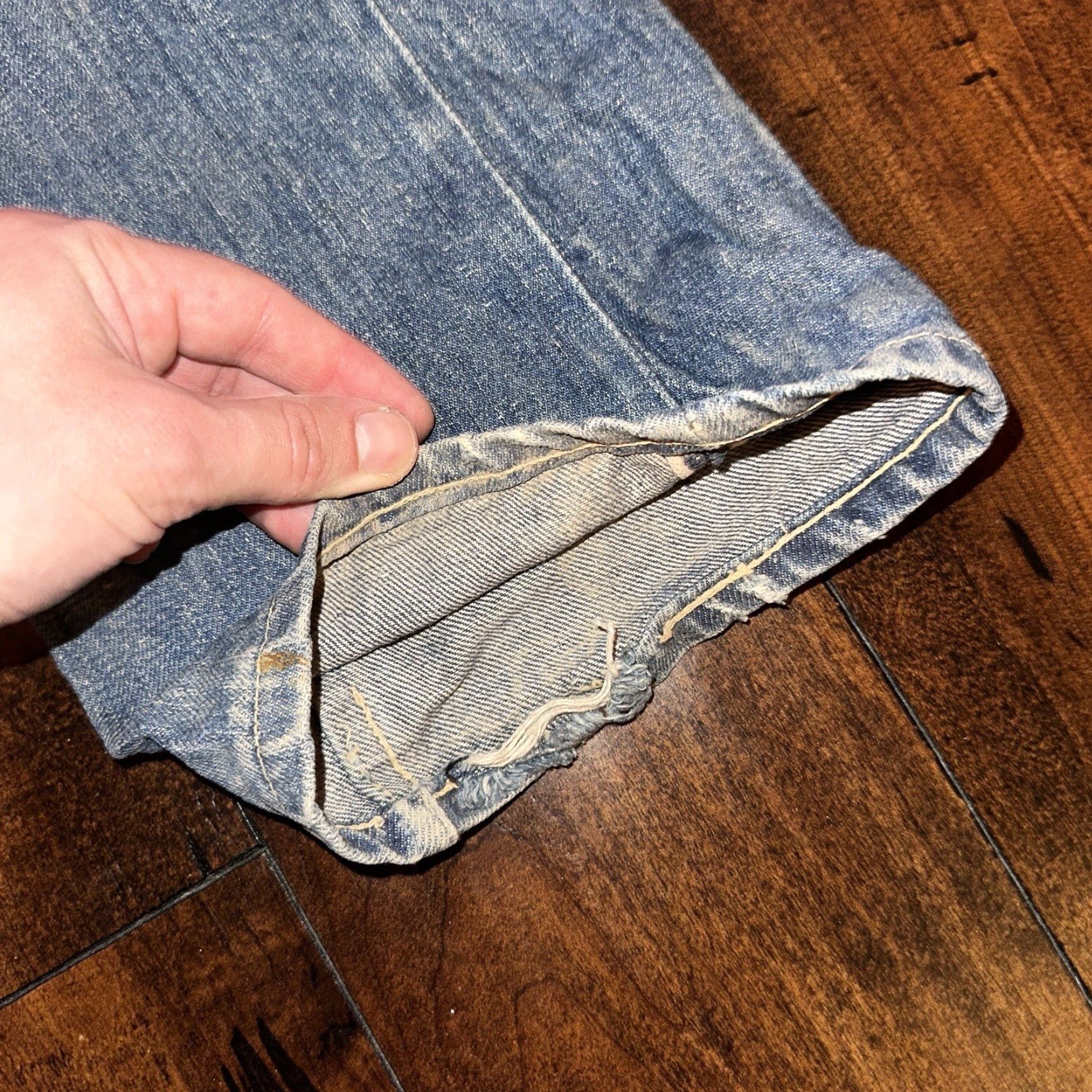 Bally VINTAGE Bally True VTG 40s 50s Redline Selvedge Denim Jeans 1950s Levi’s Big E 27x30 Size US 27 - 5 Thumbnail