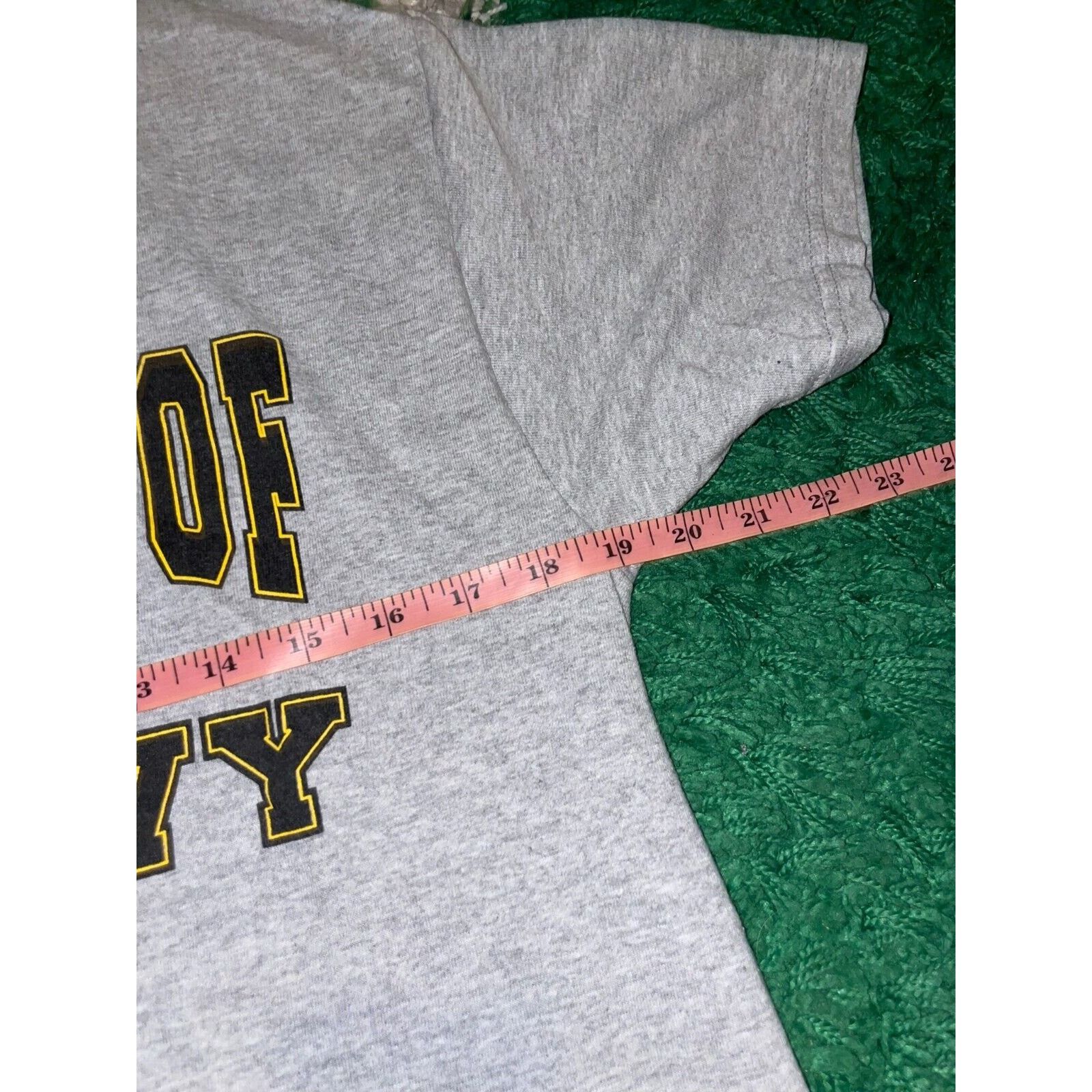 Fruit Of The Loom Vintage Womens Navy Crop Top Gray Shirt Tee Women Medium Size M / US 6-8 / IT 42-44 - 6 Thumbnail