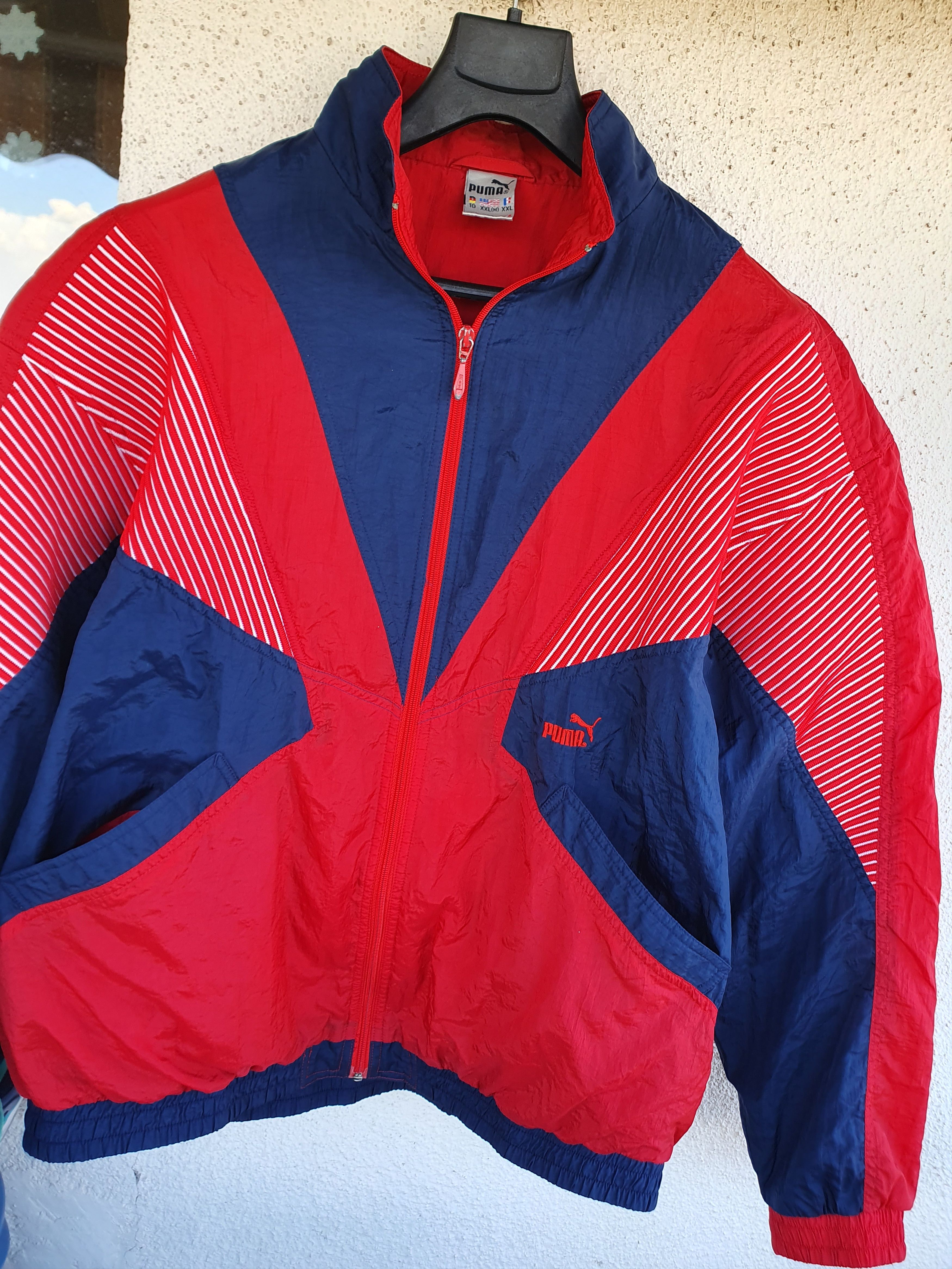 Puma × Vintage Puma Vintage Track Jacket Colourblock Swag sz XL Size US XL / EU 56 / 4 - 3 Thumbnail