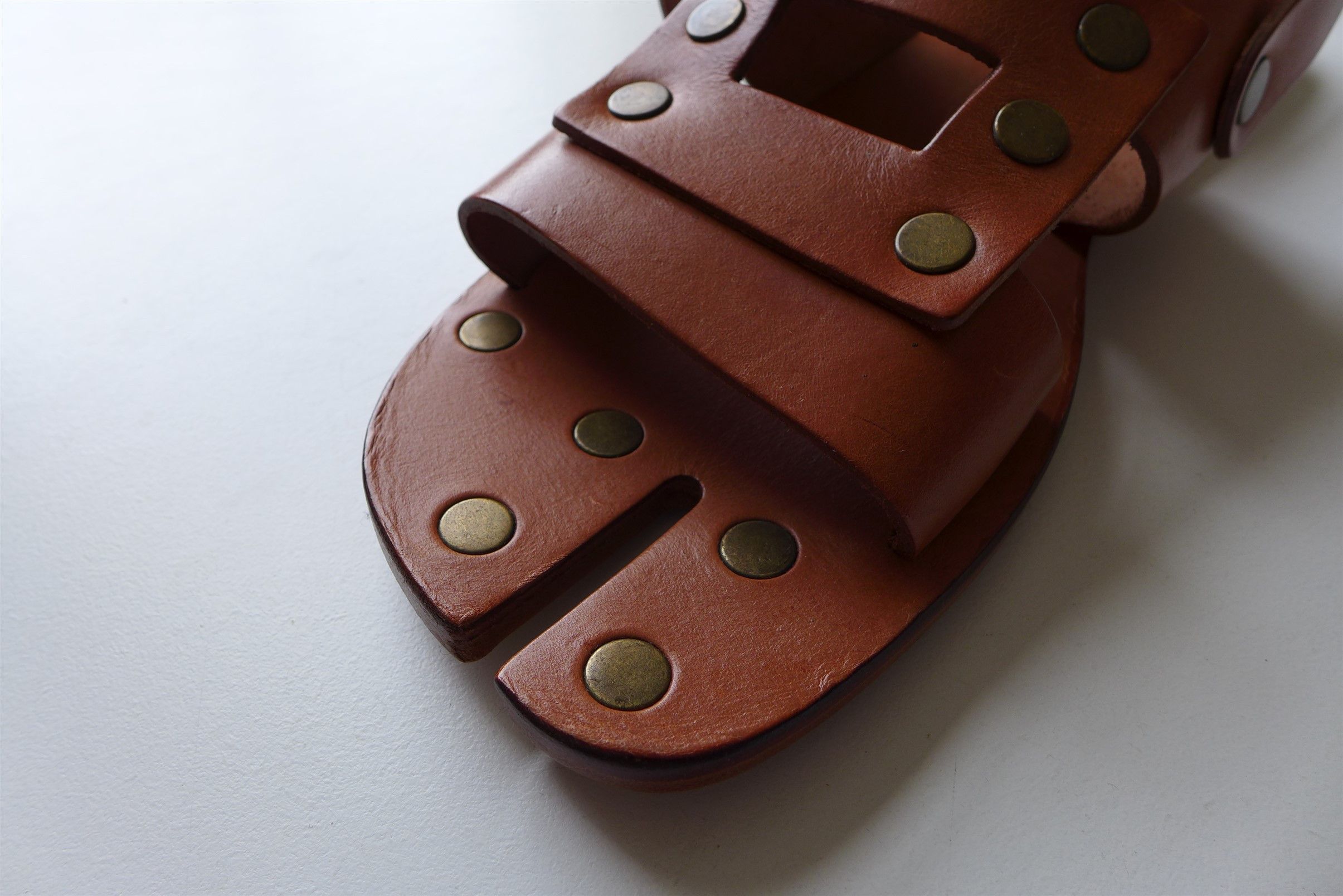 Maison Margiela *Size 39* Margiela Tabi Sandals - Brown Calf Leather Size US 6 / IT 36 - 15 Thumbnail