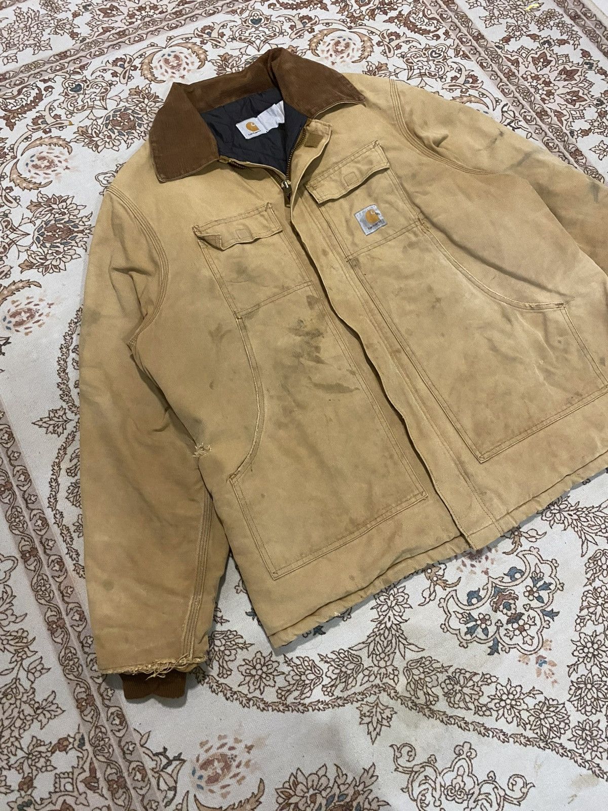 Carhartt × Vintage Carhartt Dirty Workwear Distress Jacket Size US XL / EU 56 / 4 - 2 Thumbnail