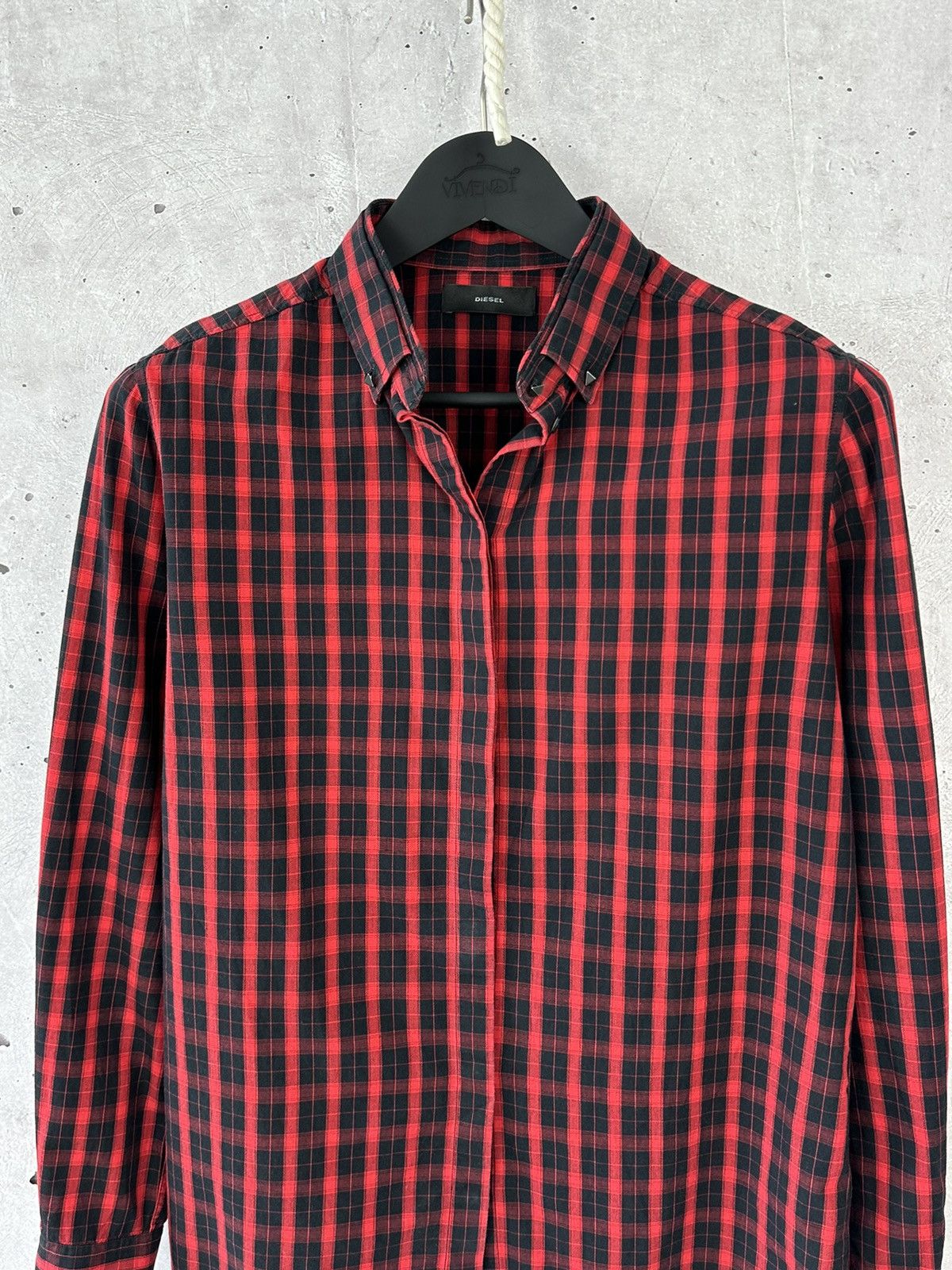 Diesel Diesel Vintage Cotton Buttons Spikes Long Sleeve Shirt Size US M / EU 48-50 / 2 - 2 Thumbnail