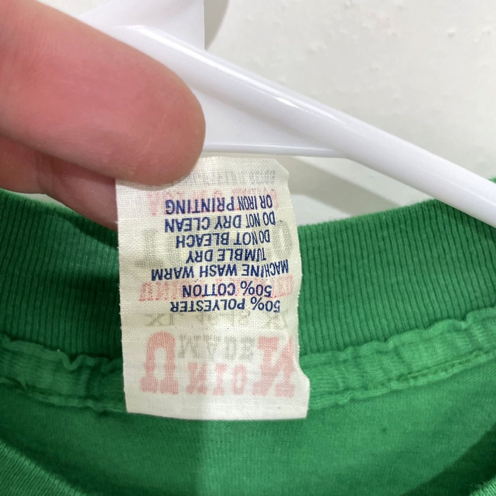 Vintage VINTAGE YANA You Are Not Alone T Shirt XL Green UNIONMADE Unisex 1980s Graphic Tee Size US XL / EU 56 / 4 - 3 Thumbnail